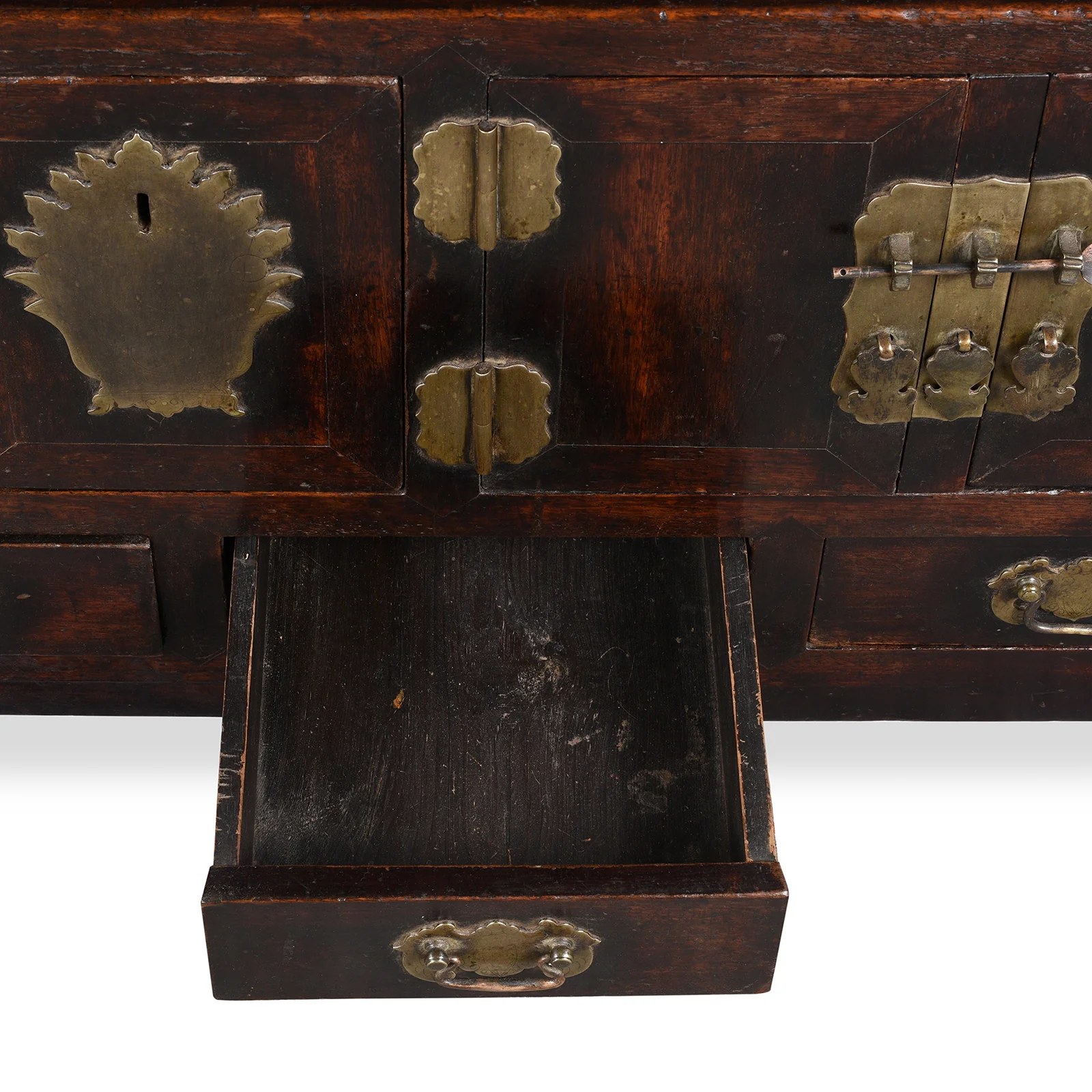 Burgundy Lacquer Kang Table From Tianjin - 19th Century - Image 6