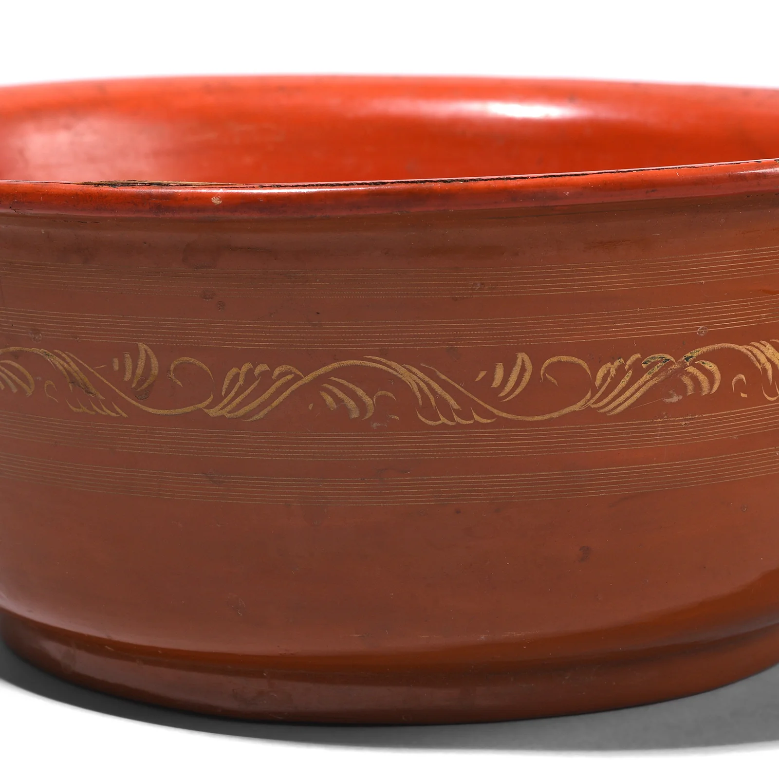 Burmese Red Lacquer Bowl - Ca 1920 - Image 5