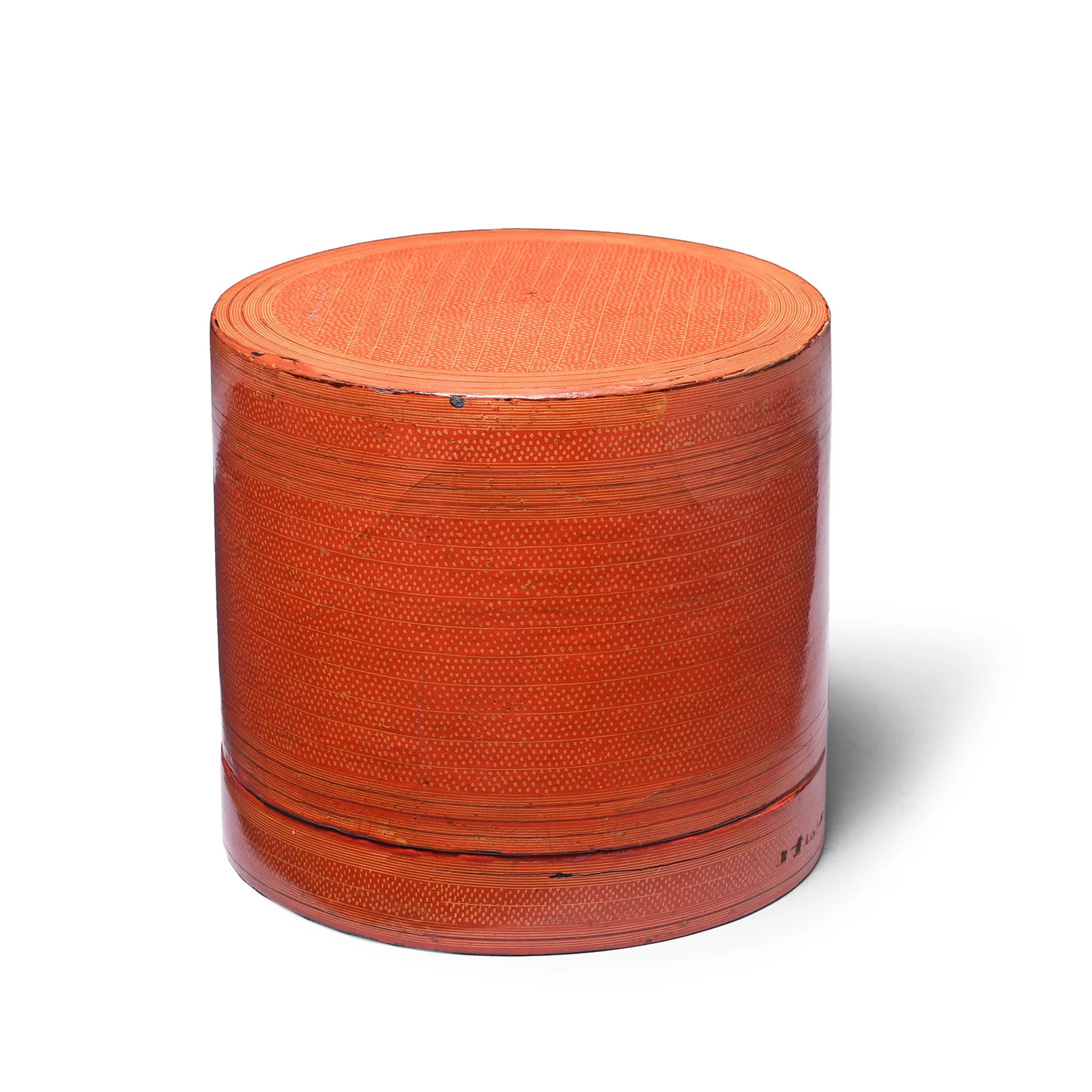Burmese Red Lacquer Betel Box - Ca 1910