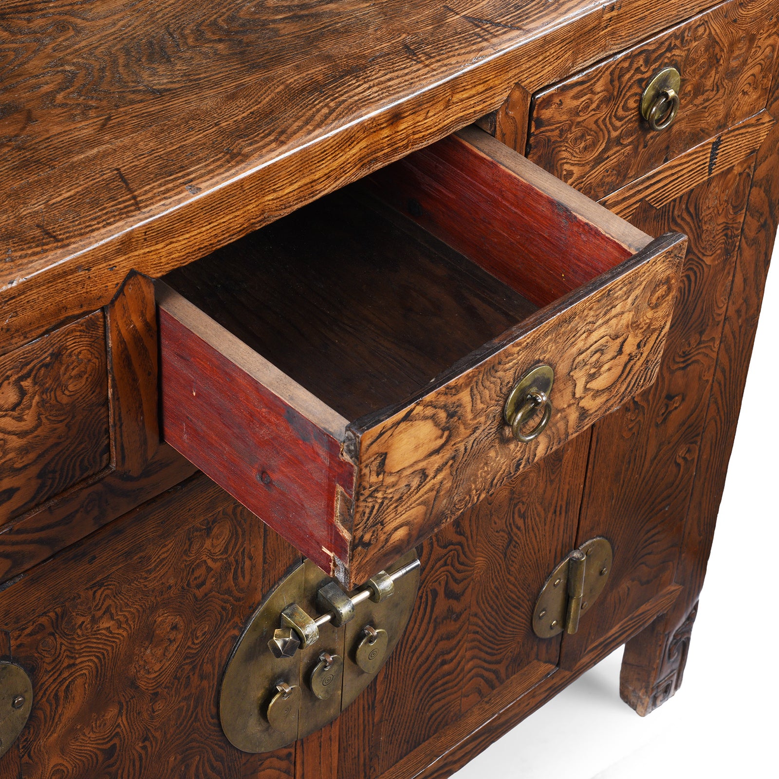 Burr Elm Sideboard From Tianjin - 19th Century - Image 13