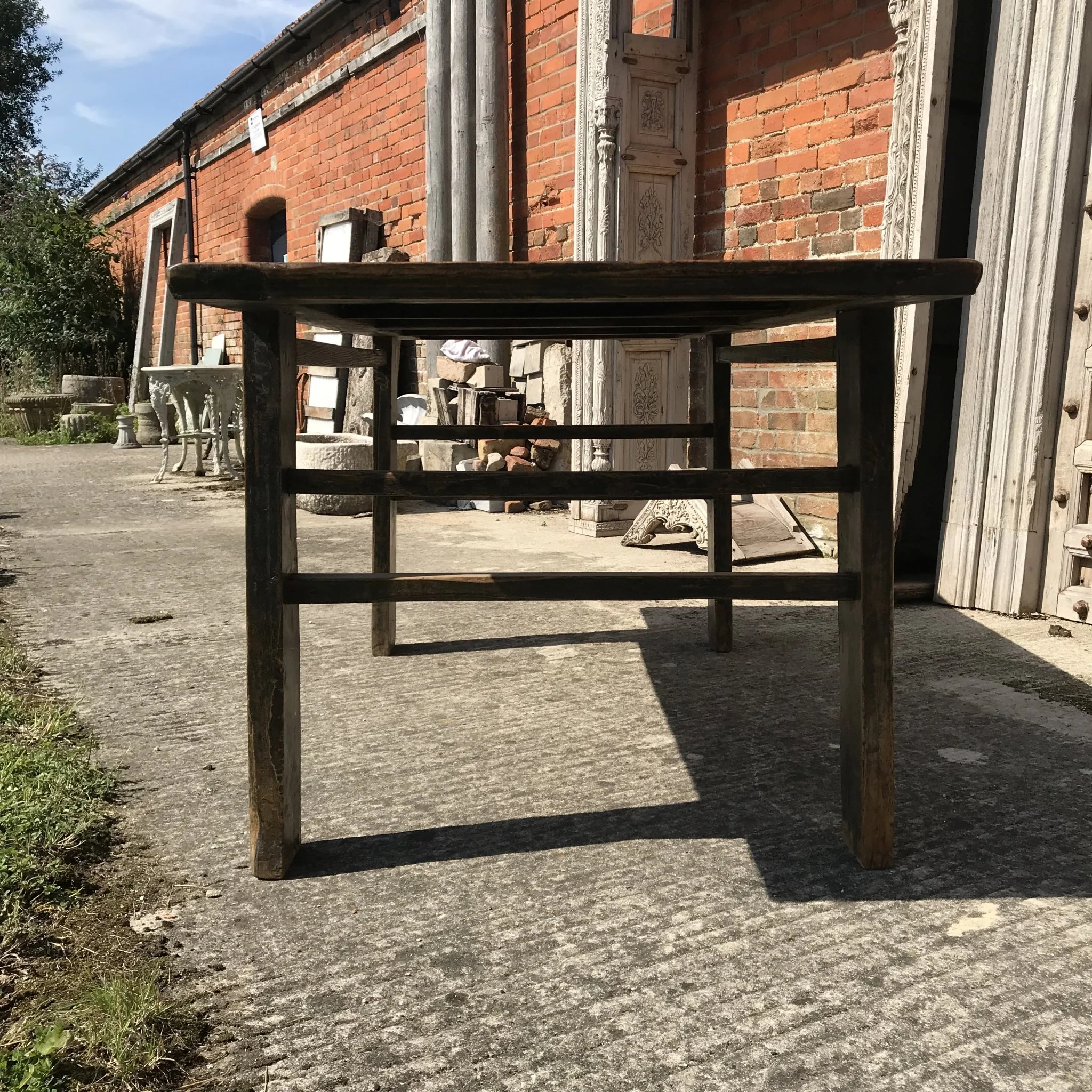 Chinese Farmhouse 6 Seater Kitchen Table - 19thC - Image 5