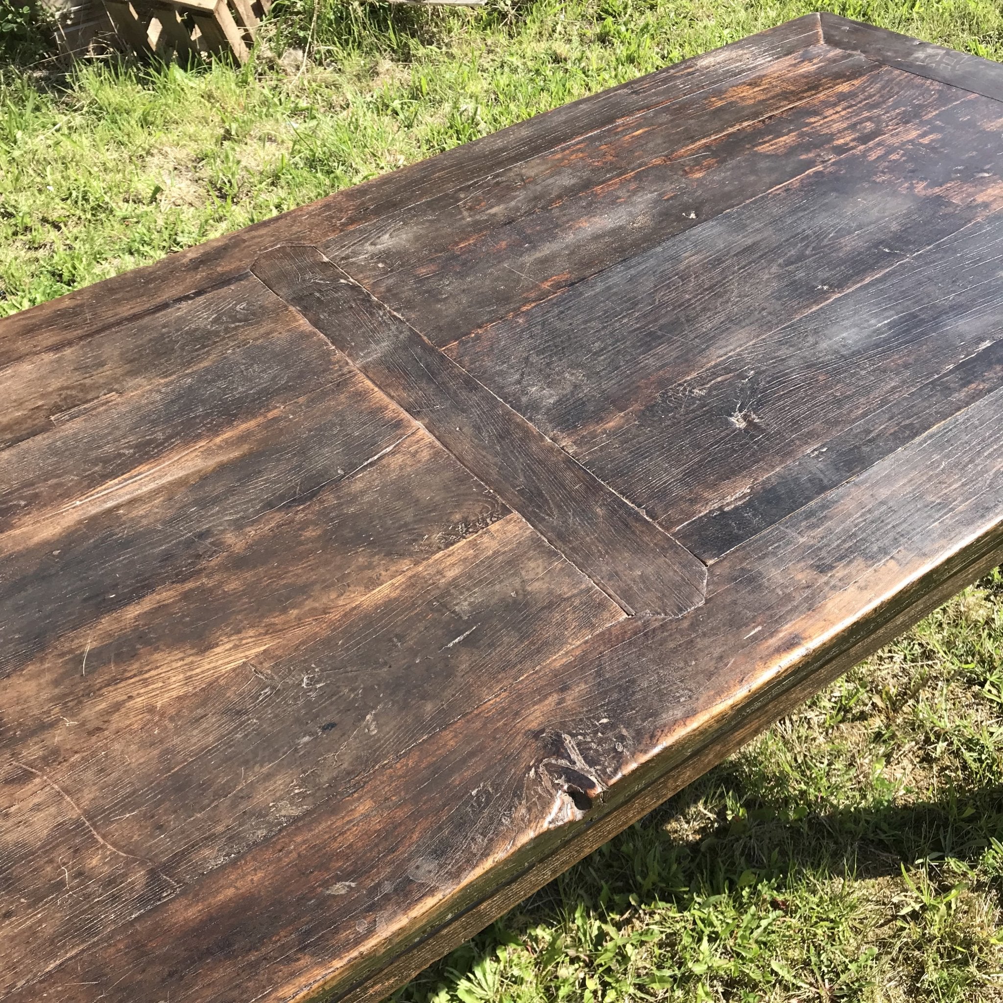 Chinese Farmhouse 6 Seater Kitchen Table - 19thC - Image 6