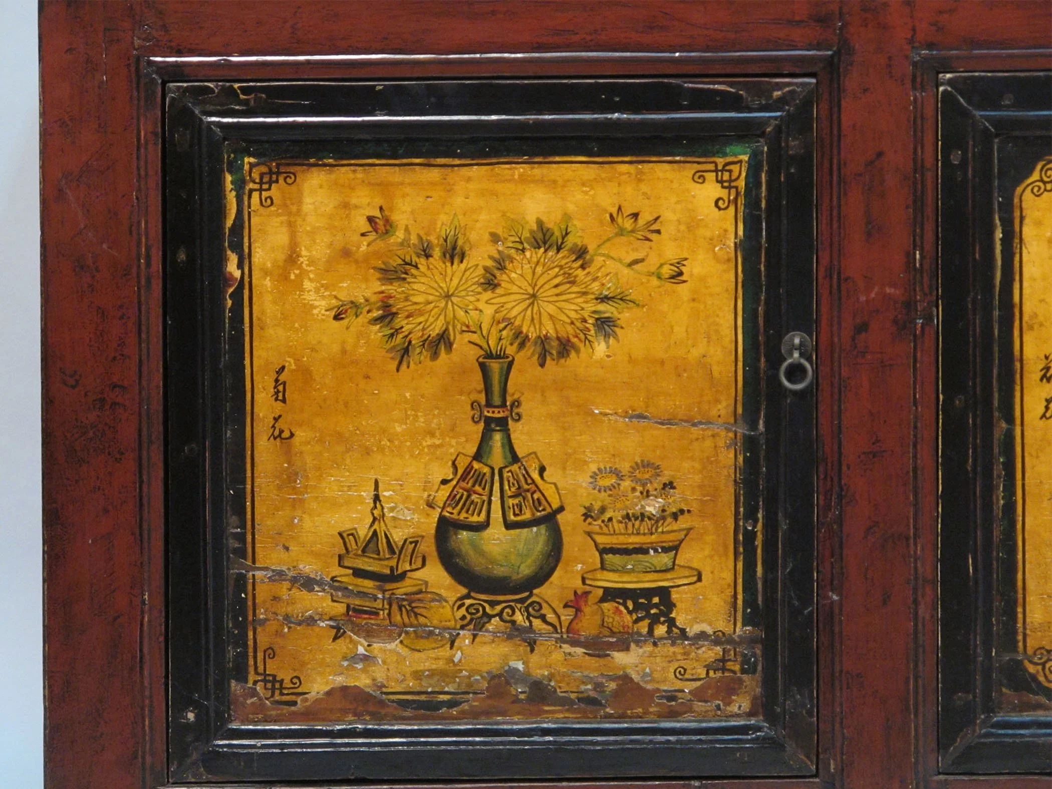 Painted Sideboard From Mongolia - 19thC - Image 4