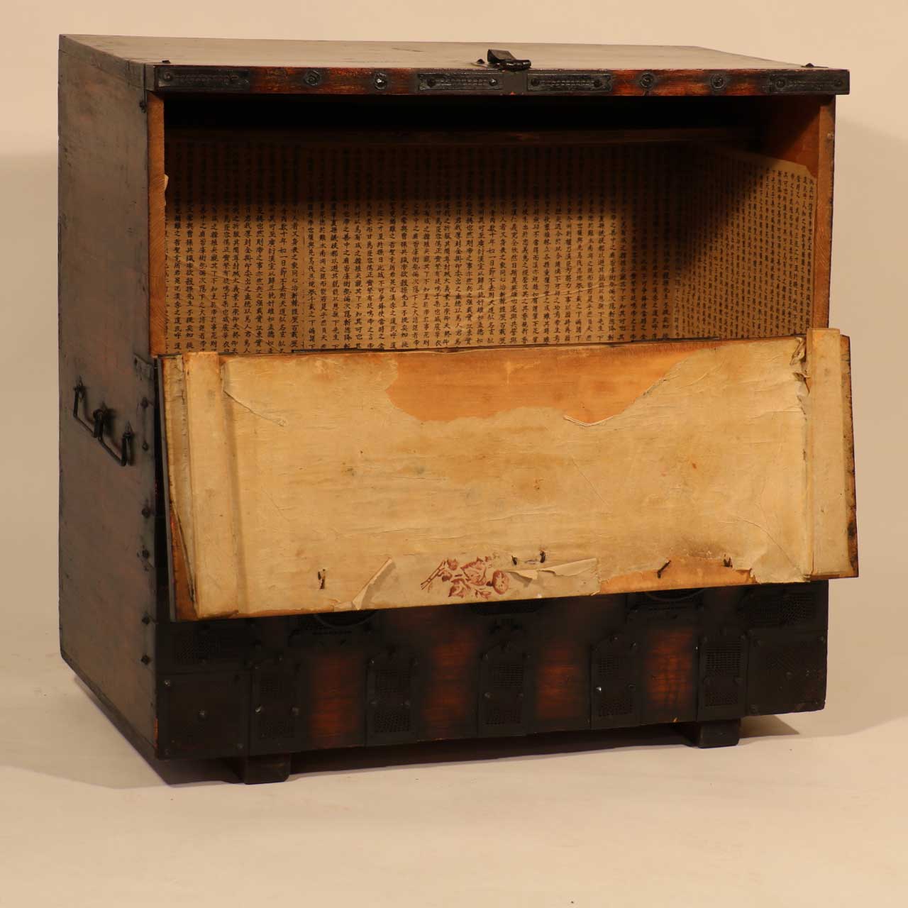 Korean Drop Front Blanket Chest - Early 20thC - Image 8
