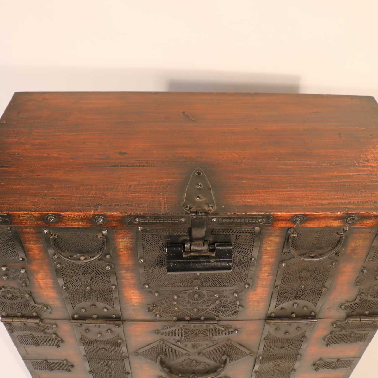 Korean Drop Front Blanket Chest - Early 20thC - Image 9