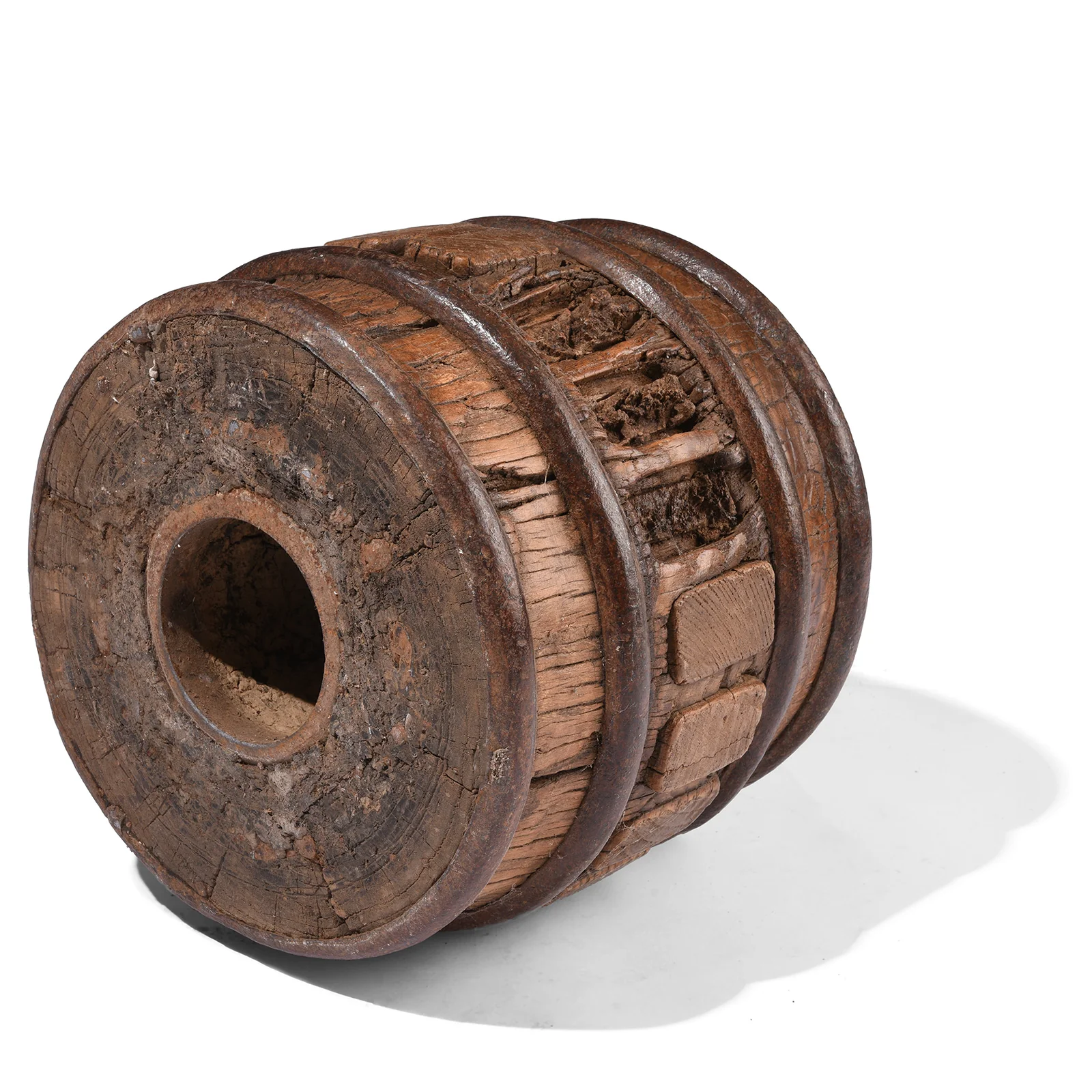 Old Wheel Hub From Shandong Province - 19th Century - Image 4