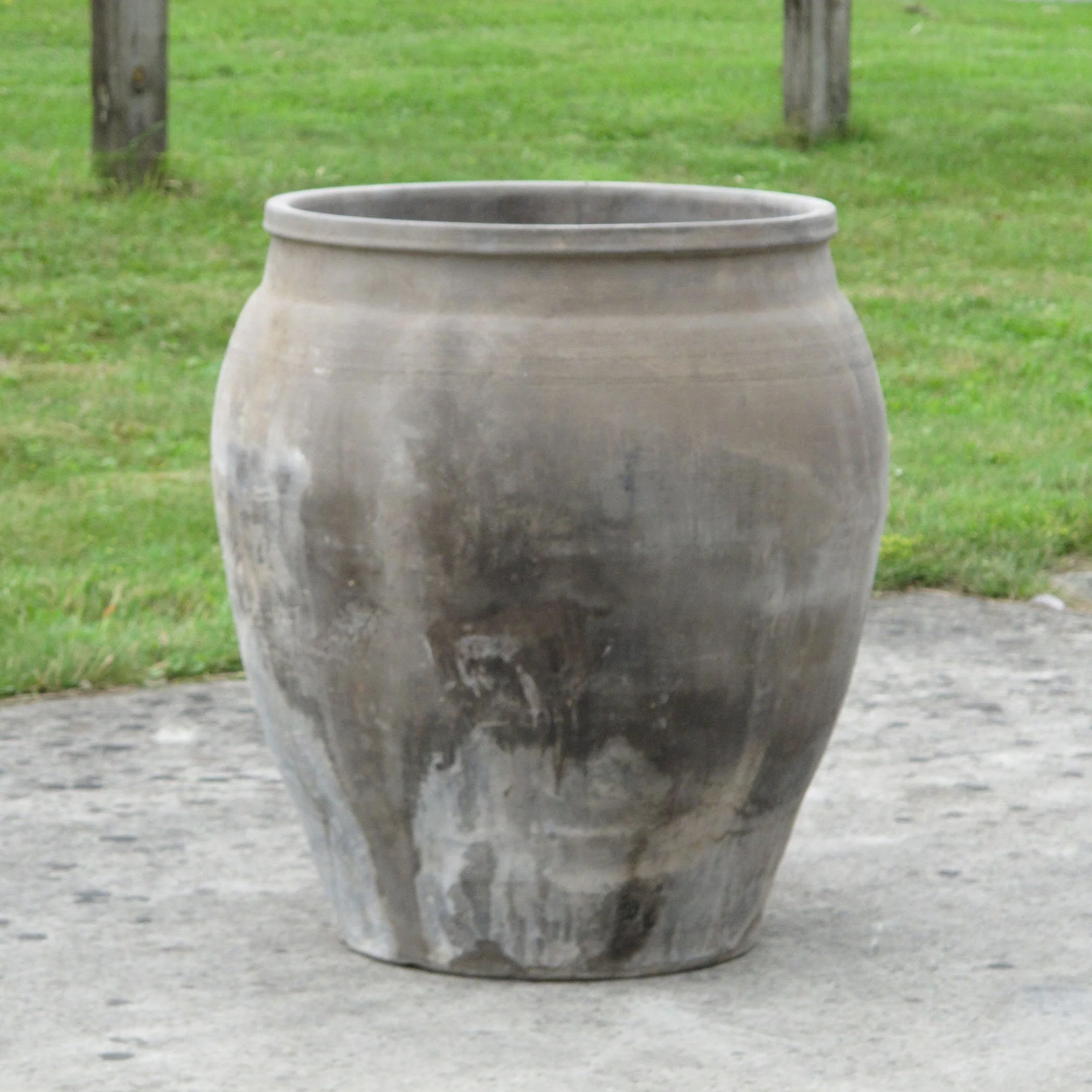 Old Terracotta Rice Jar From Northern China