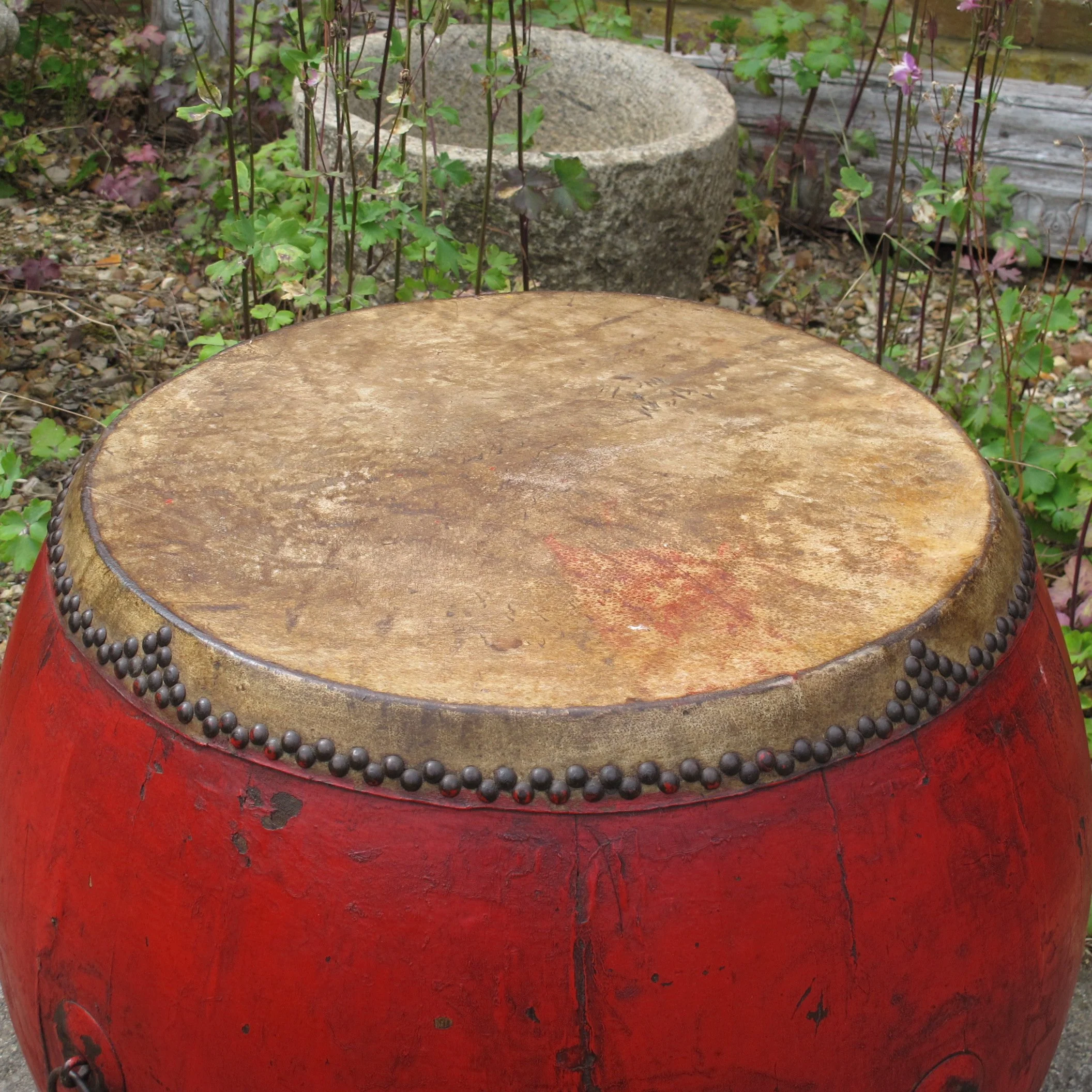 Vintage Chinese Drum (Tanggu) - 19thC - Image 2