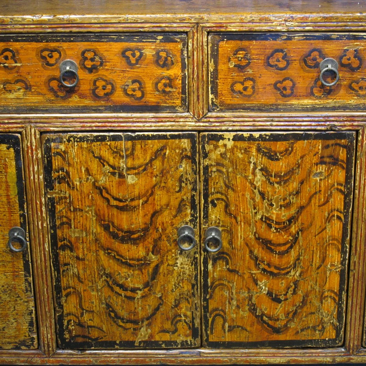 Tibetan Tiger Shelf with Original Paint - 19thC - Image 8