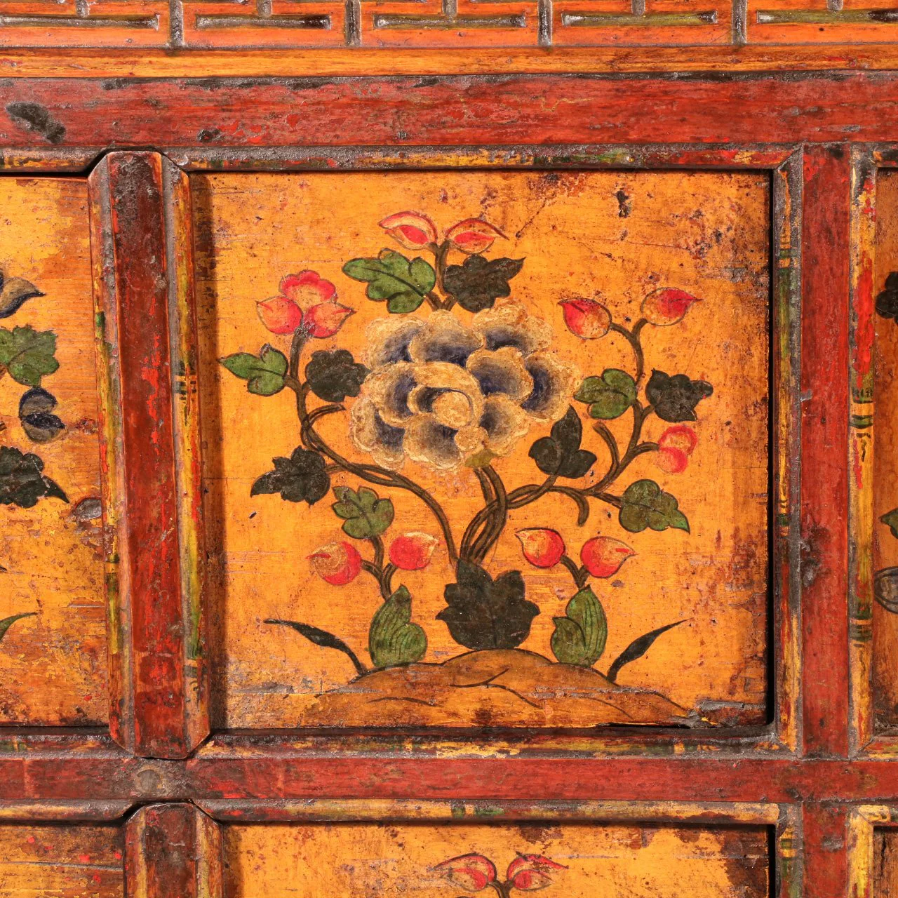 Antique Painted Tibetan Altar Cabinet - 19thC - Image 6