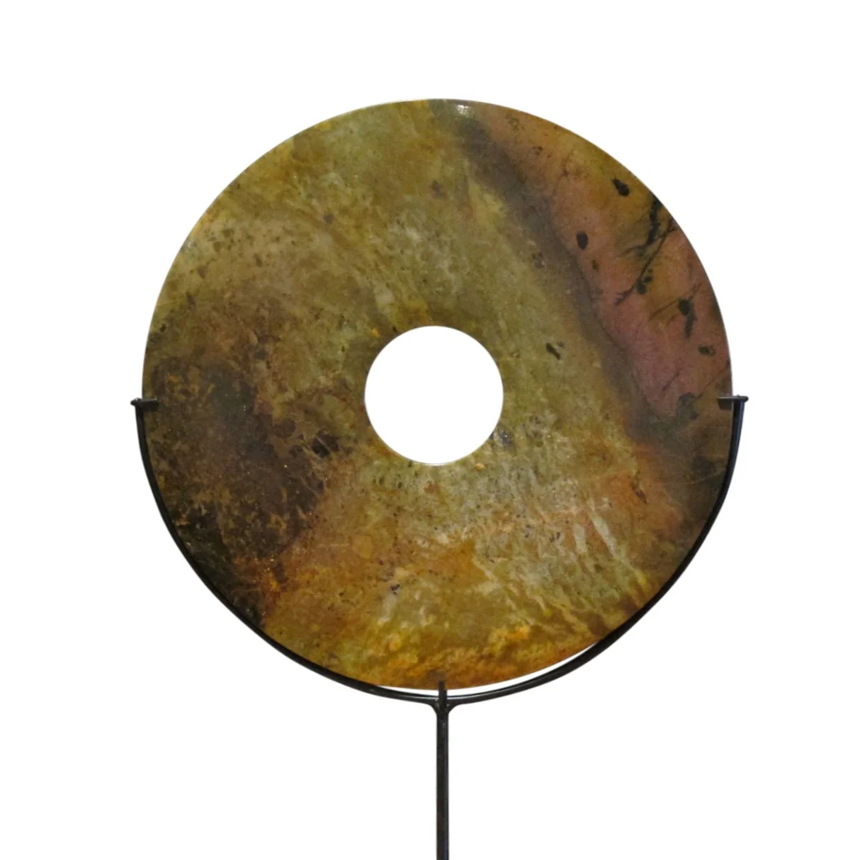 Marble Bi on Iron Stand