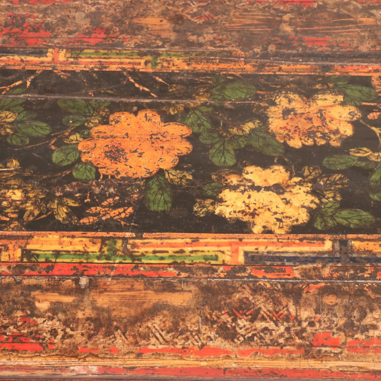 Painted Tibetan Prayer Table - Early 19thC - Image 3