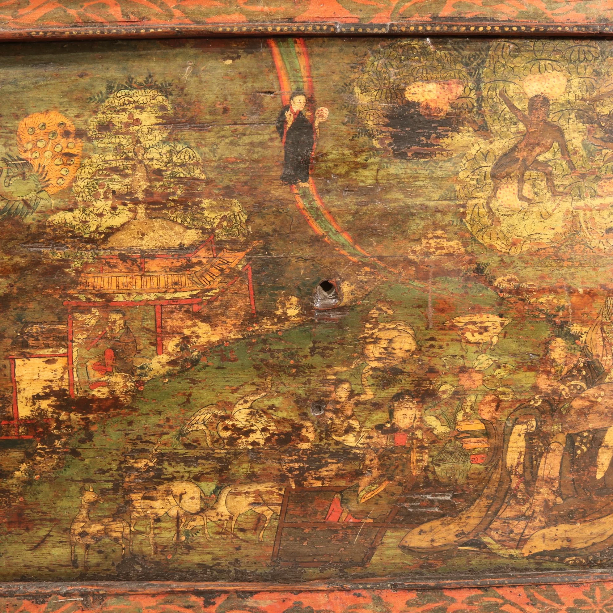 Original Painted Lectern From Tibet - Image 5