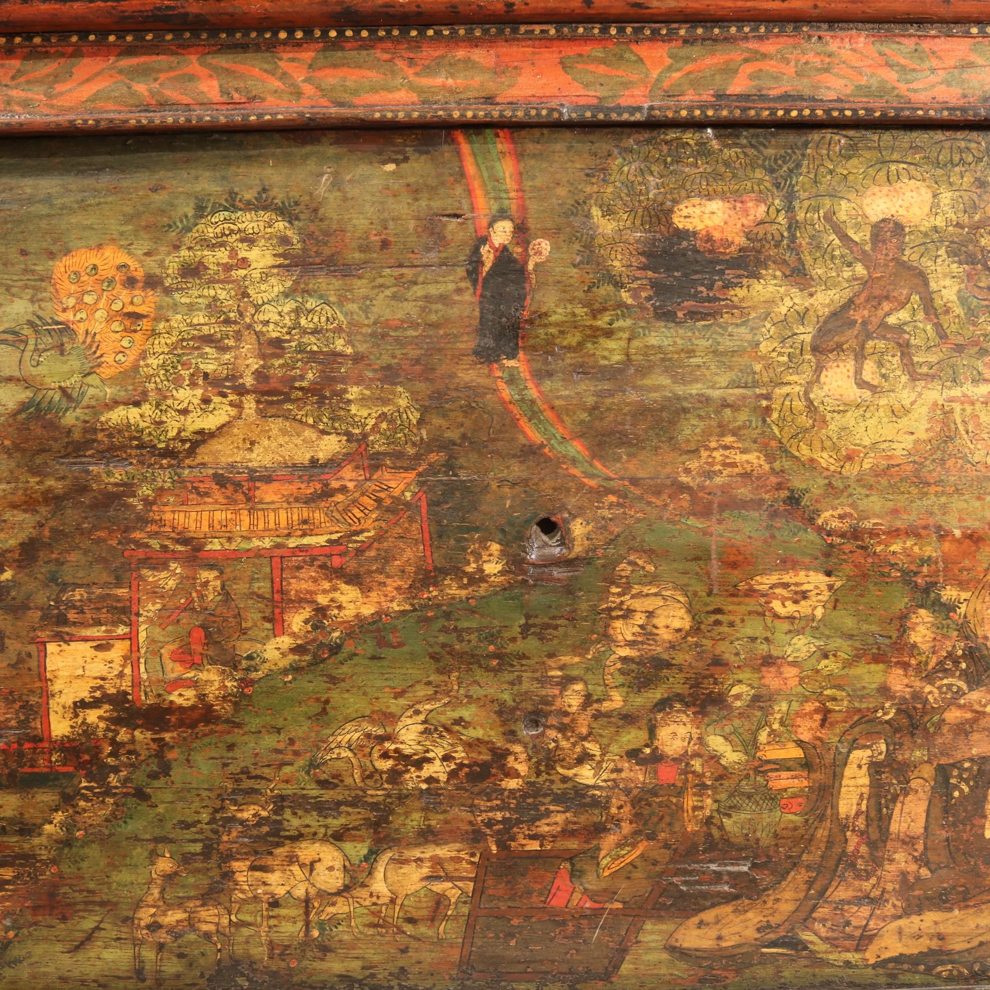 Original Painted Lectern From Tibet - Image 6