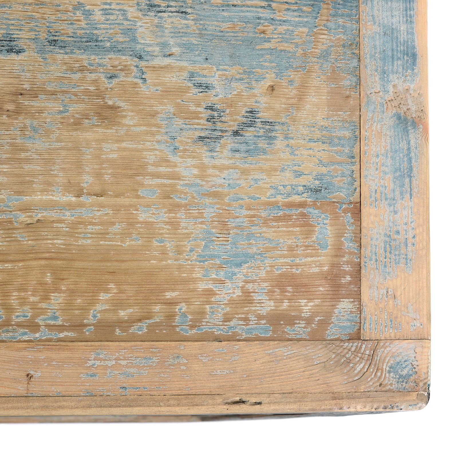 Blue Painted 4 Door Sideboard Made From Reclaimed Pine - Image 7