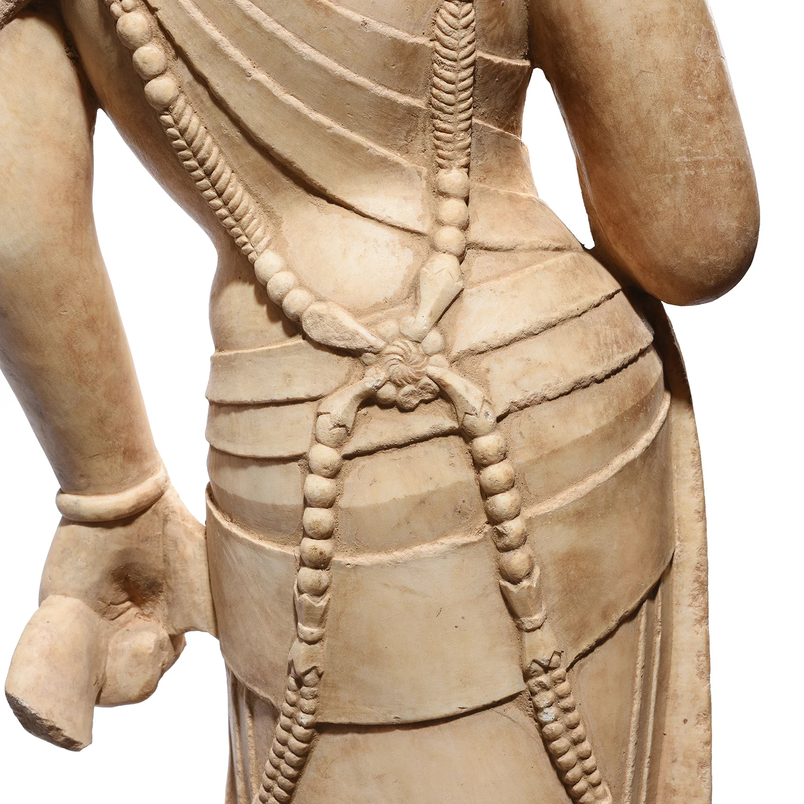 Reproduction Carved Marble Bodhisattva Torso - Tang Dynasty Style - Image 10
