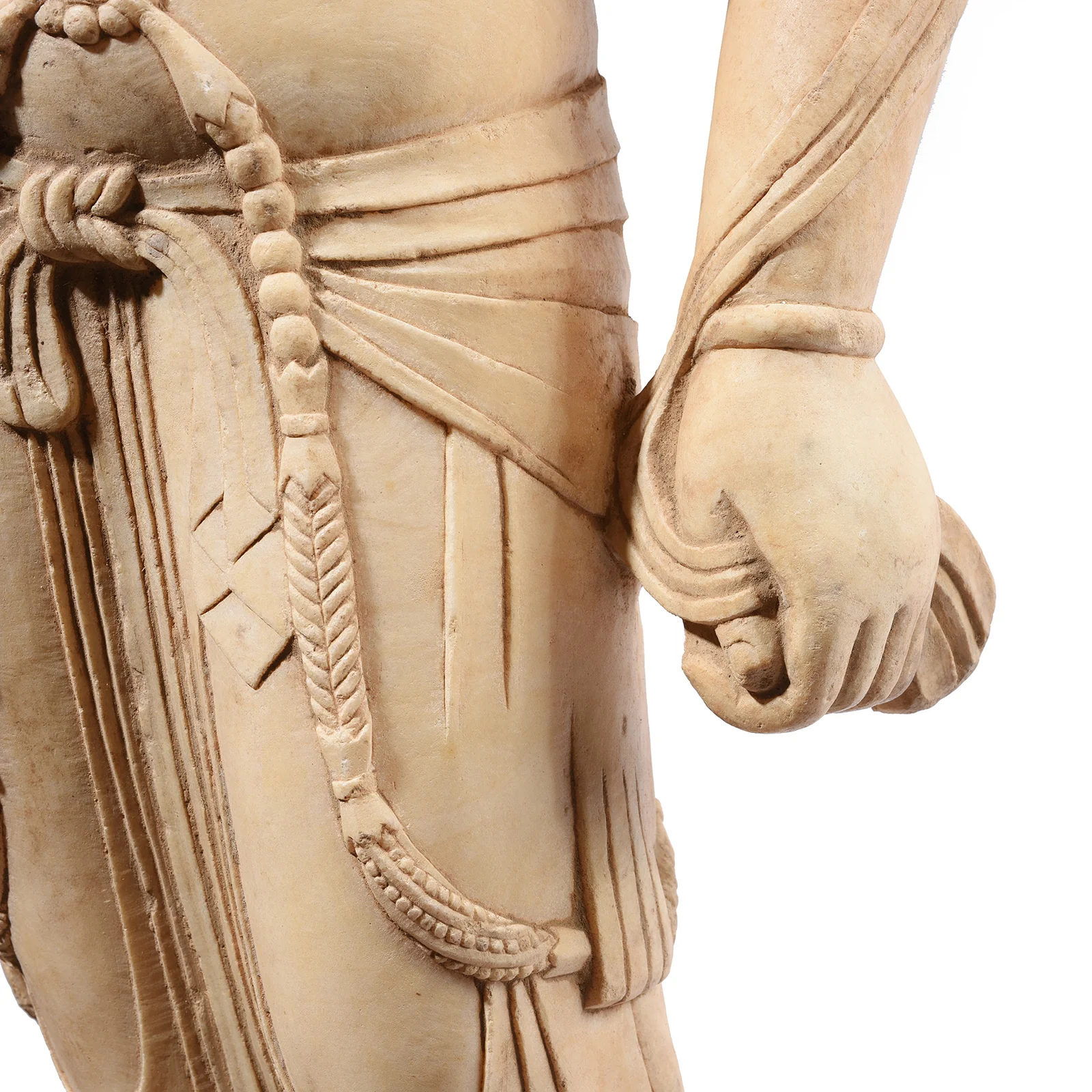 Reproduction Carved Marble Bodhisattva Torso - Tang Dynasty Style - Image 8