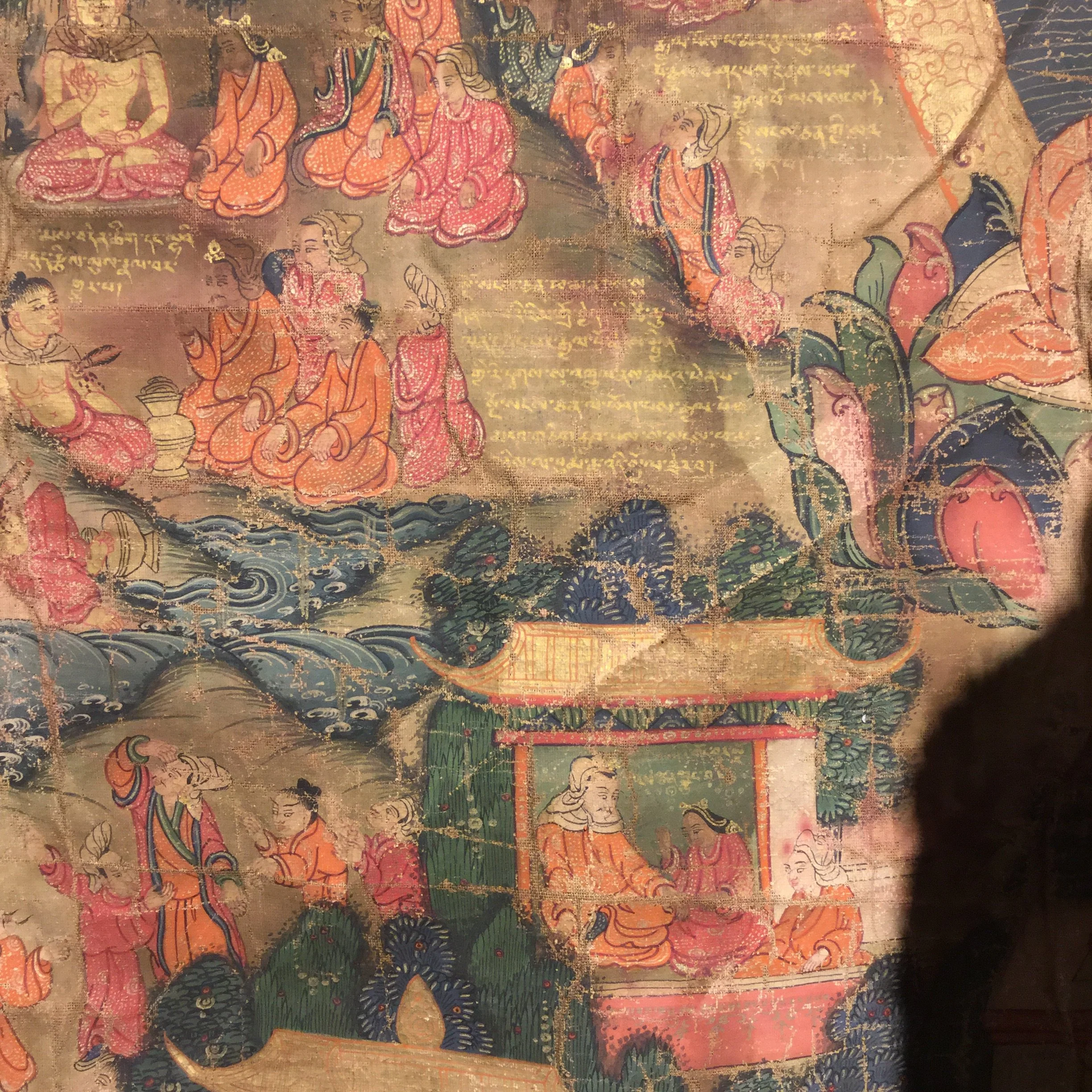 Thangka - Tibetan Buddhist Painting on Cloth - 19thC - Image 8