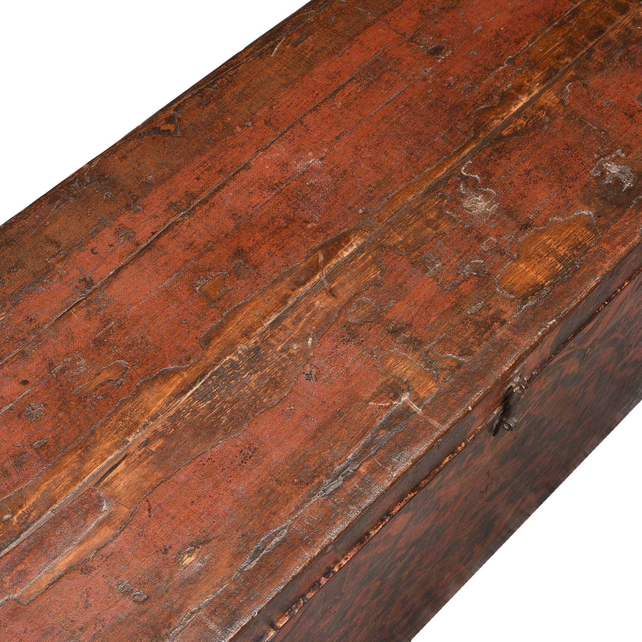 Tibetan Trunk with Original Painting - 18thC - Image 7