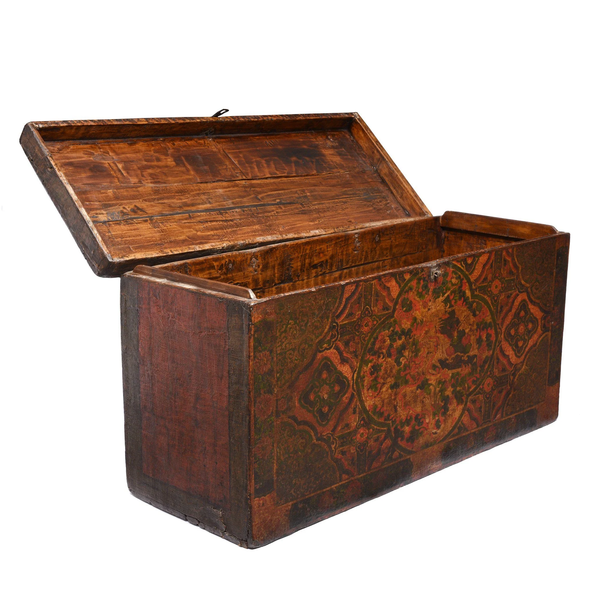 Tibetan Trunk with Original Painting - 18thC - Image 8