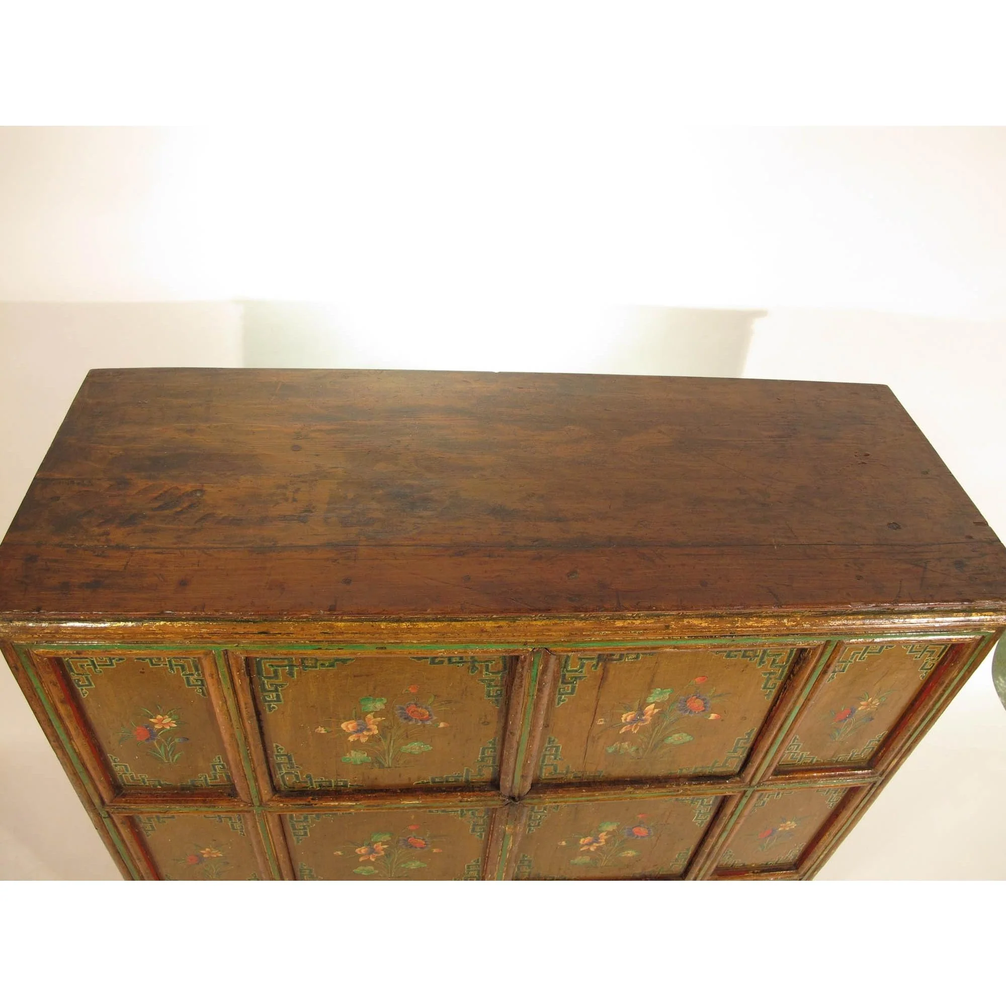 Tibetan Altar Cabinet With Original Painting - 19thC - Image 4