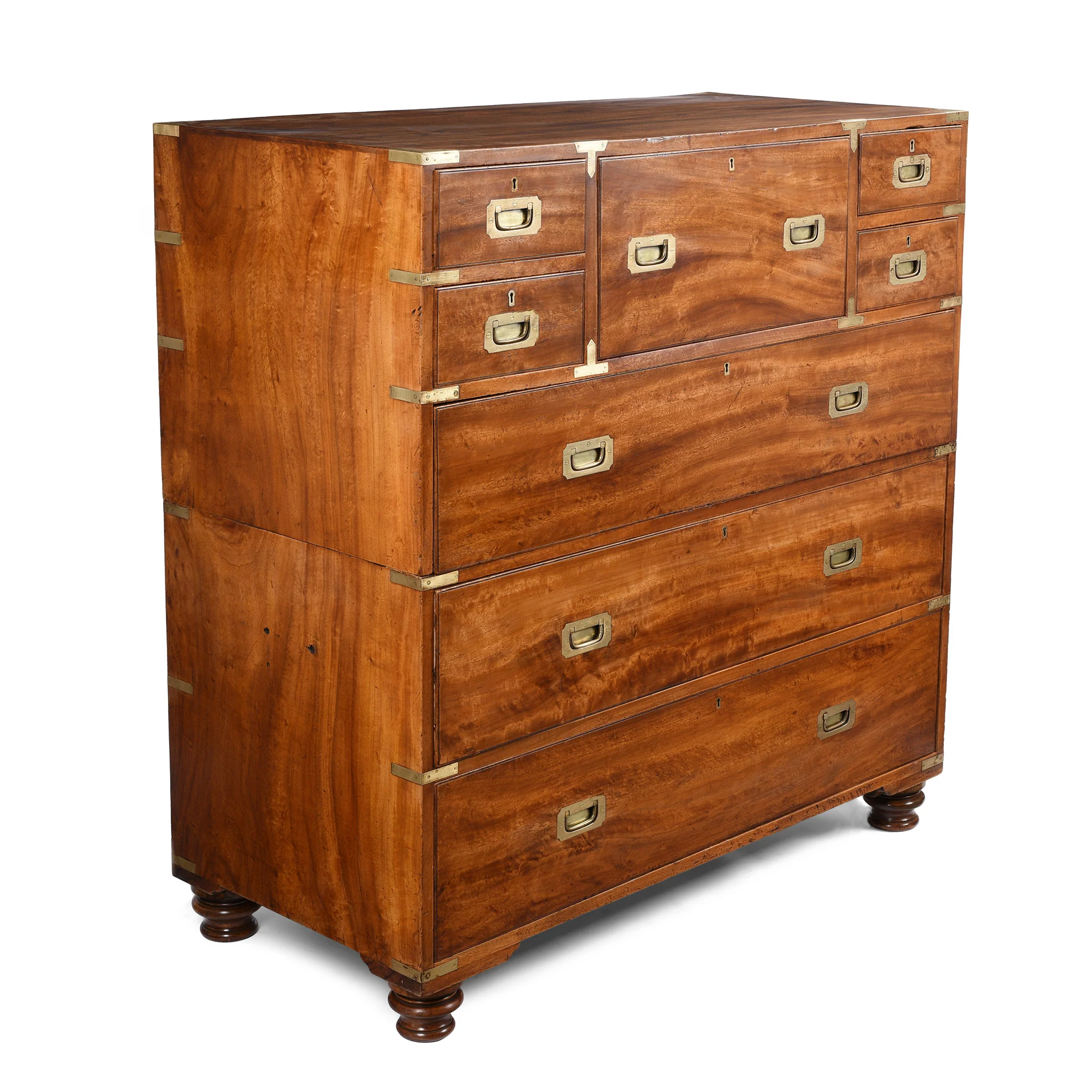 Anglo Indian Camphor Campaign Chest Of Drawers - Ca 1920 - Image 3