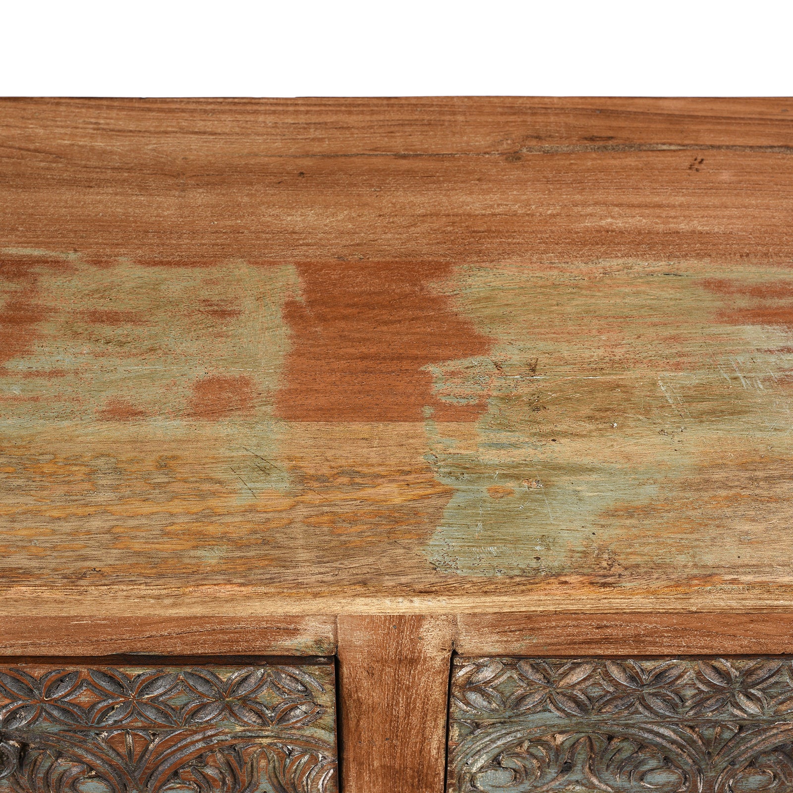 Painted Chest Of 10 Drawers Made From Reclaimed Teak - Image 7
