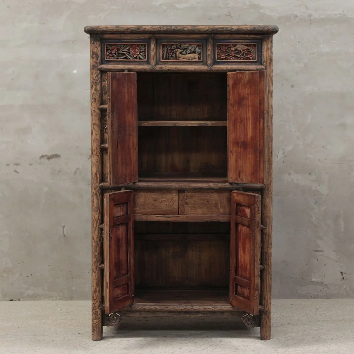 Carved Chinese Storage Cabinet from Shanxi - 19thC - Image 4