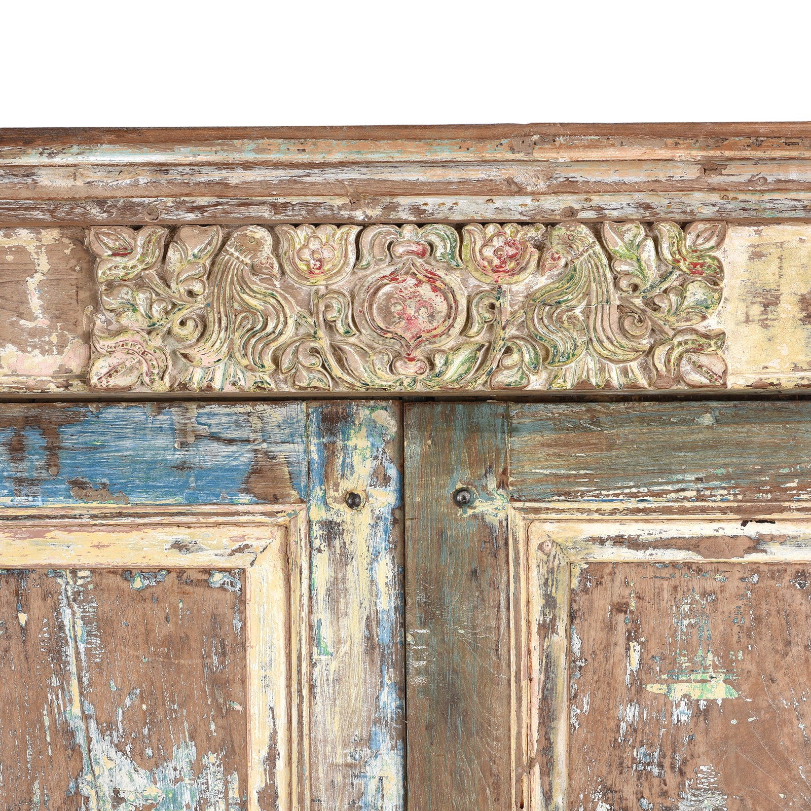 Painted Indian Door From Gujarat - 19th Century - Image 4