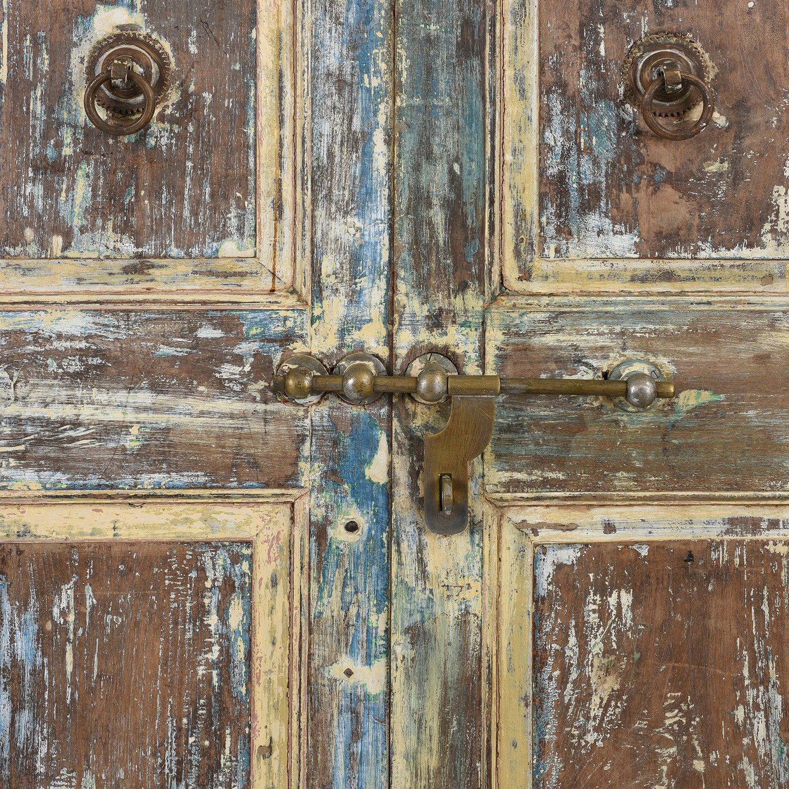 Painted Indian Door From Gujarat - 19th Century - Image 5