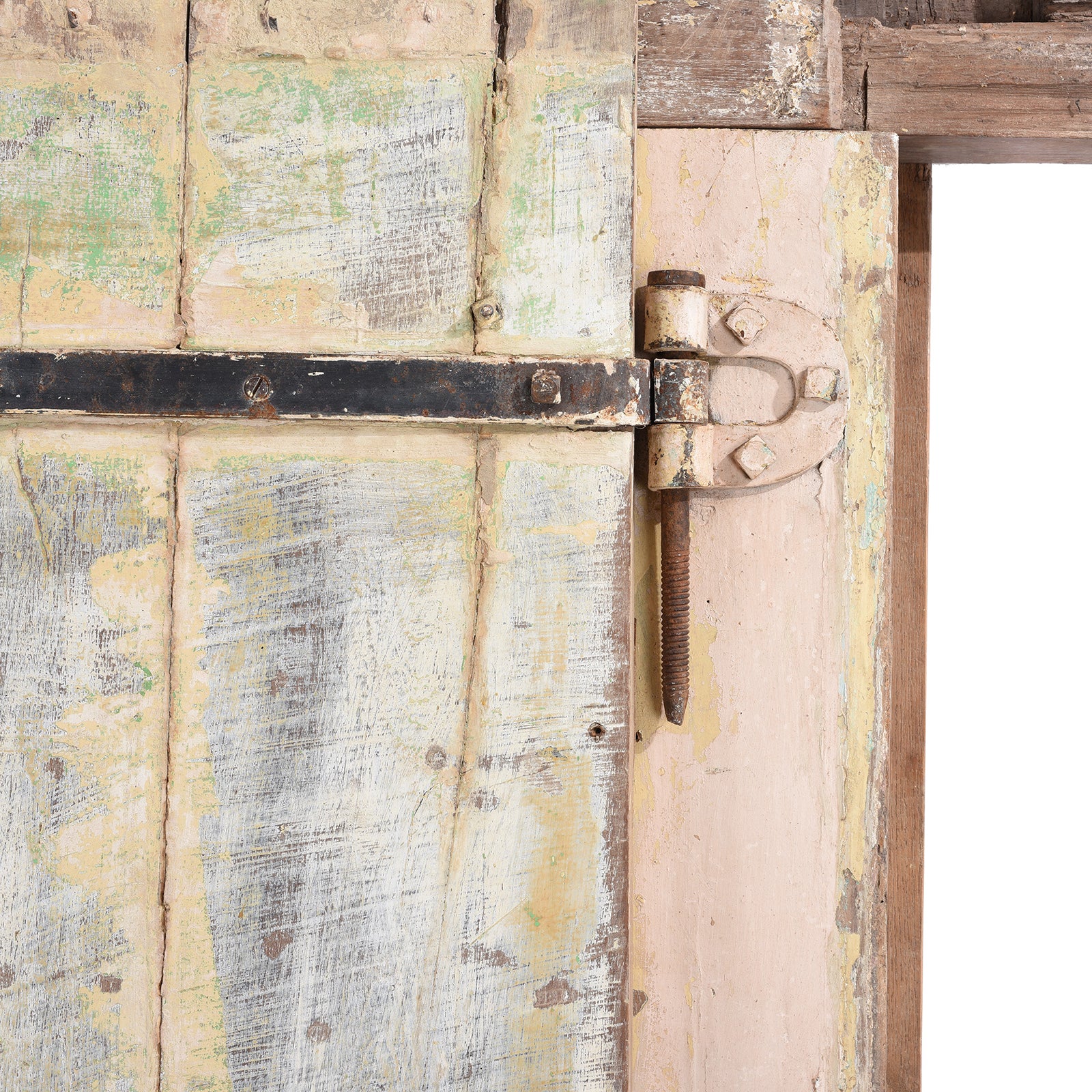 Painted Indian Door From Gujarat - 19th Century - Image 8