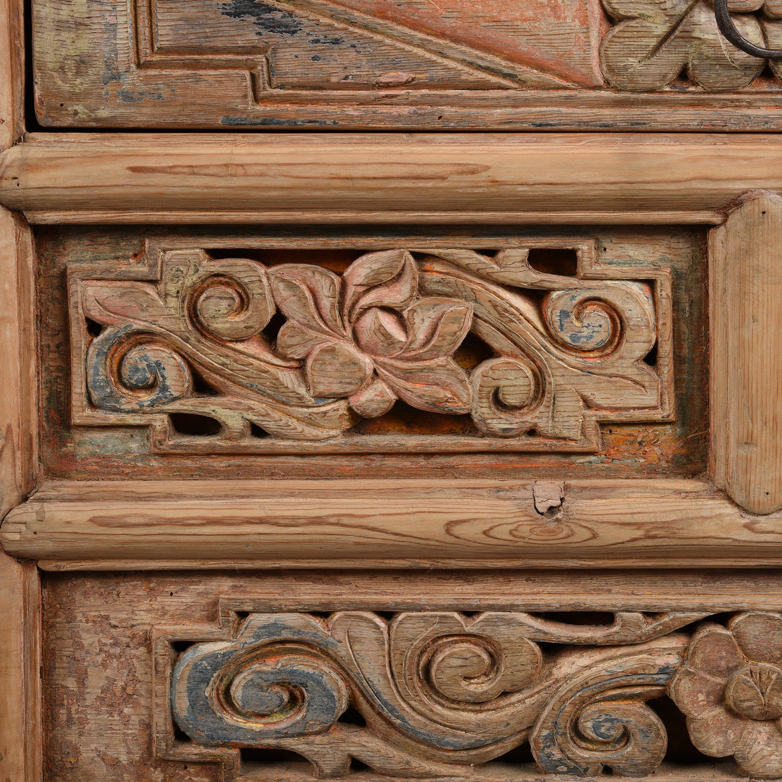 Carved Elm Coffer Sideboard From Shanxi Province - 19th Century - Image 10
