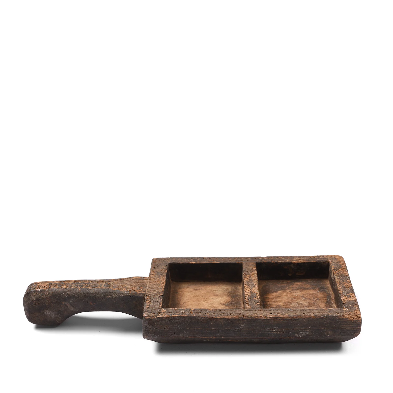 Carved Jackfruit Spice Tray From Kerala - Ca 1950's - Image 5