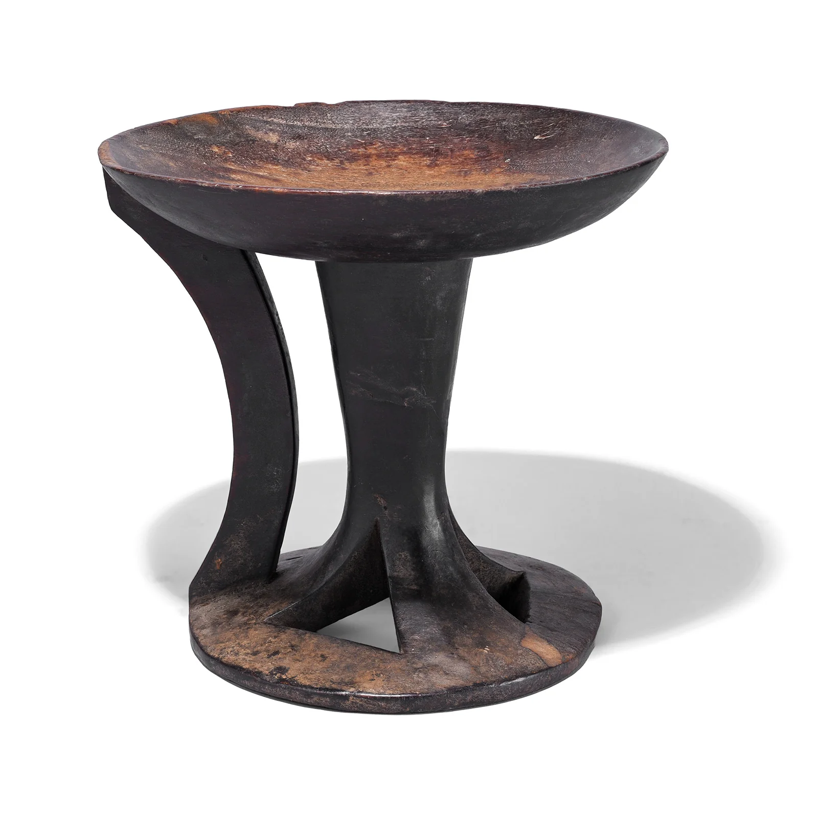Carved Tribal Food Bowl From Nagaland - Ca 1920