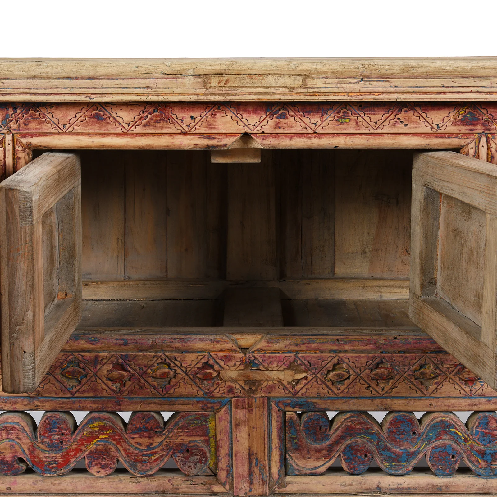 Carved Low Sideboard from Xinjiang - 19th Century - Image 6