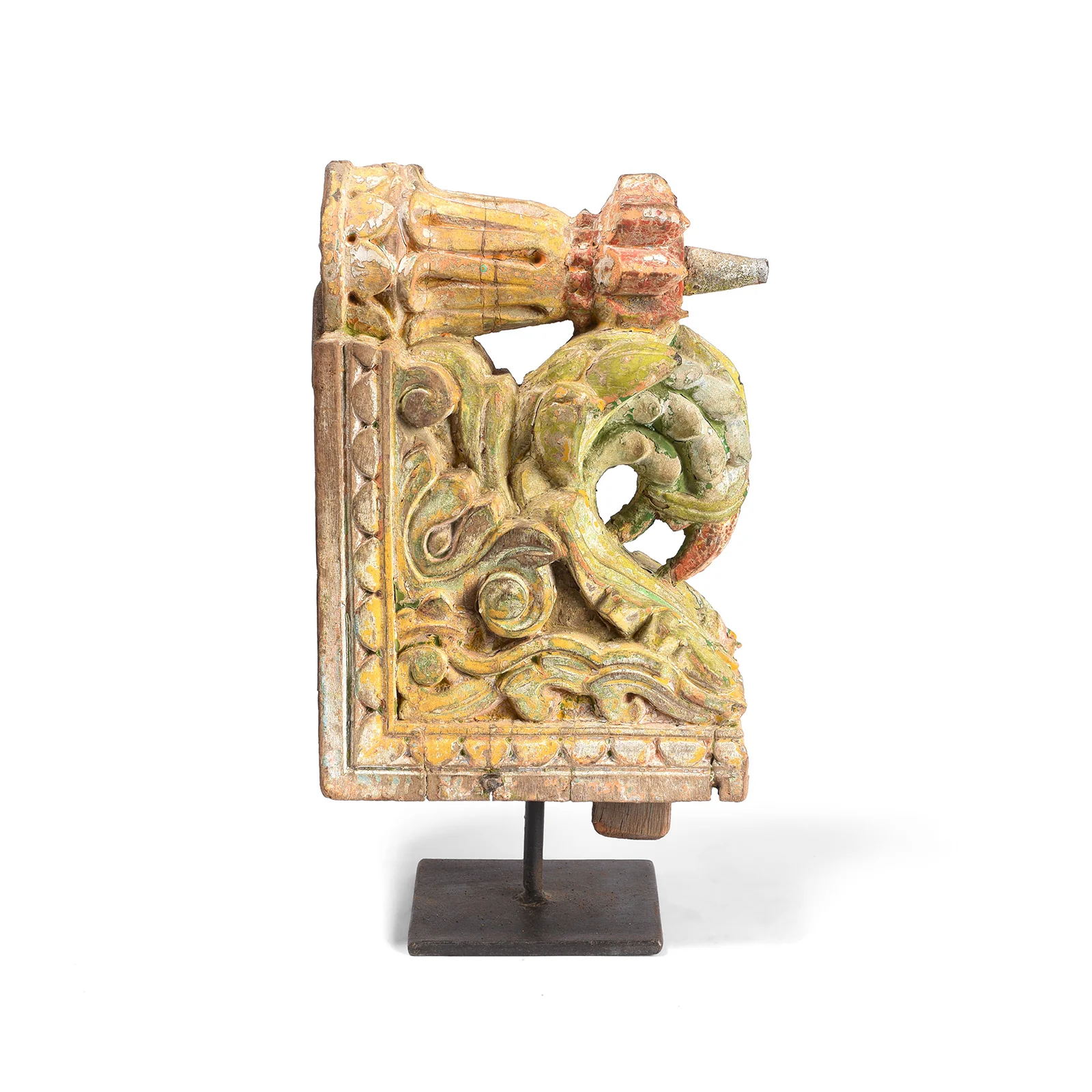 Painted Corbel From Maharashtra - 19th Century - Image 2