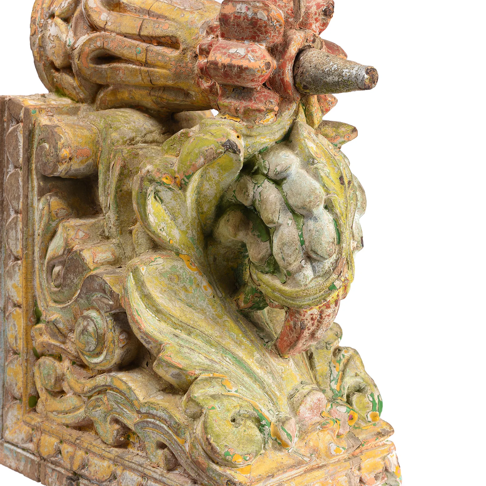 Painted Corbel From Maharashtra - 19th Century - Image 3