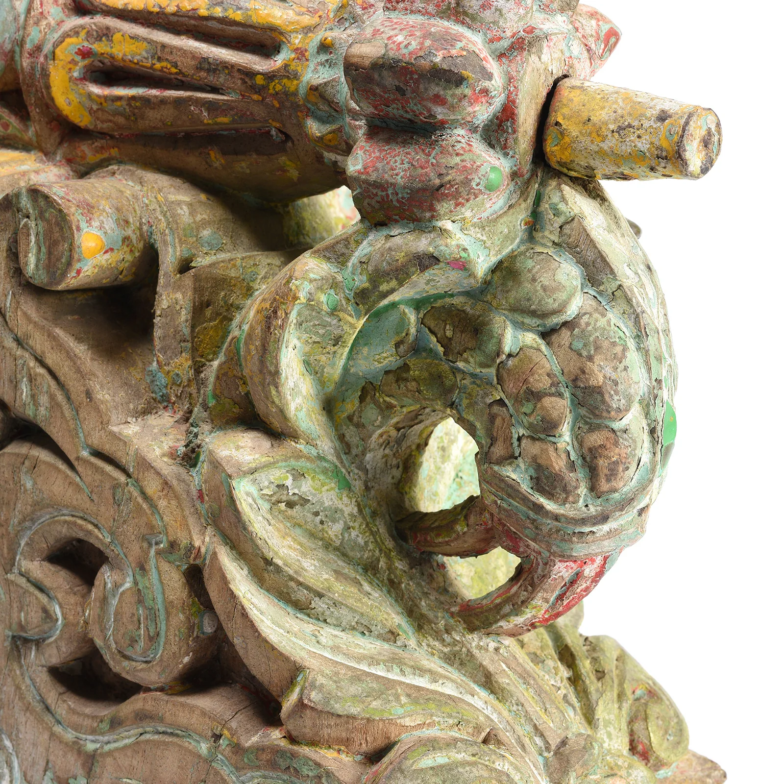 Painted Indian Corbel From Maharashtra - 19th Century - Image 3