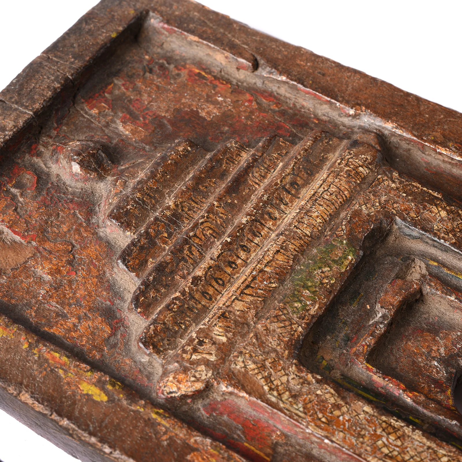 Polychrome Votive Panel From Andhra Pradesh - 19th Century - Image 4