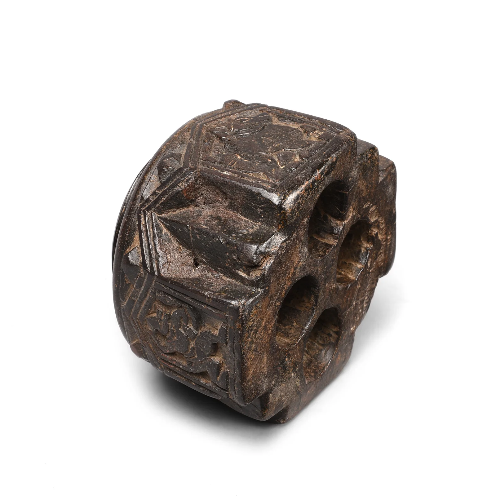 Carved Rosewood Seed Drill  - Ca 1920 - Image 6