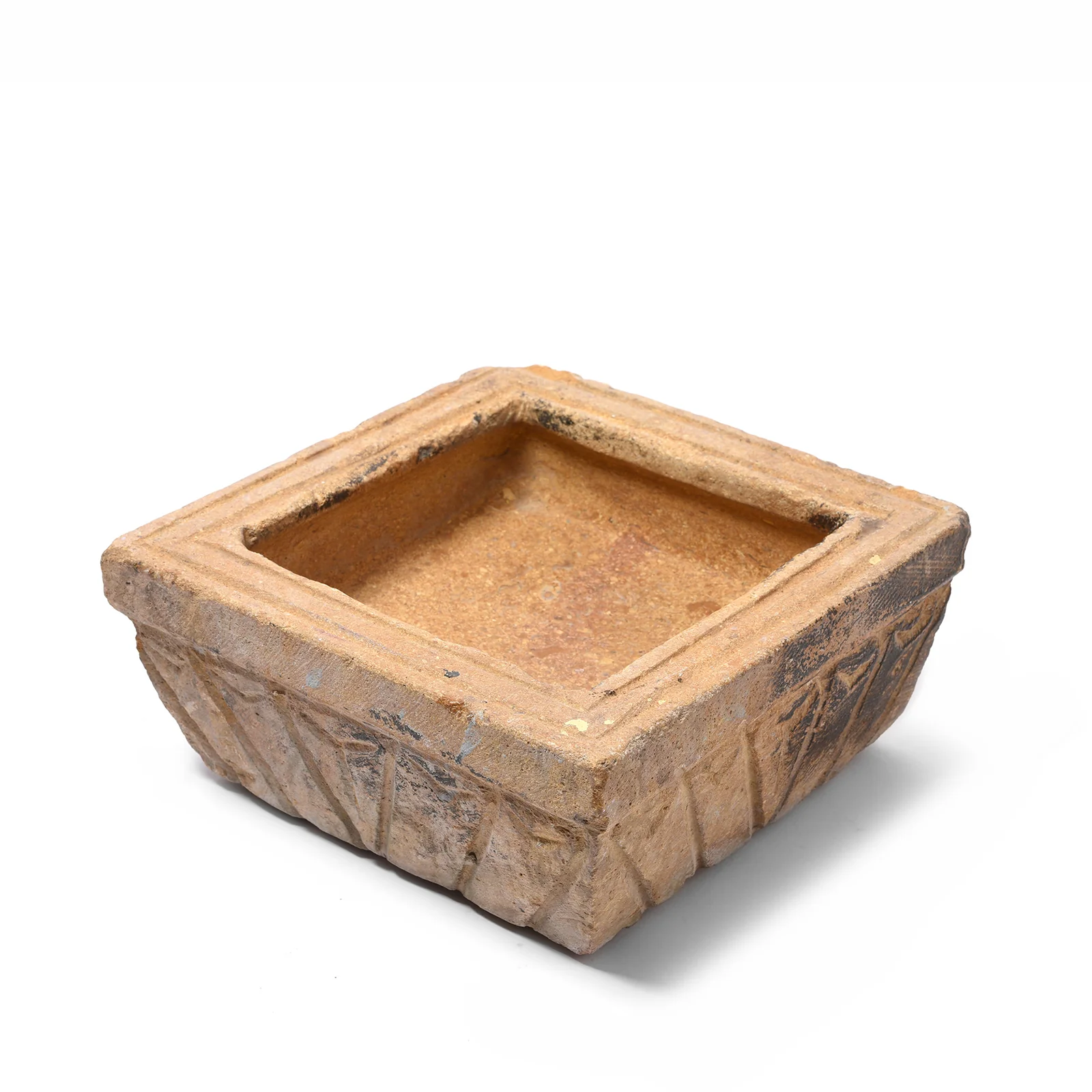 Carved Stone Bird Bath From Jaisalmer - Ca 1920's - Image 3
