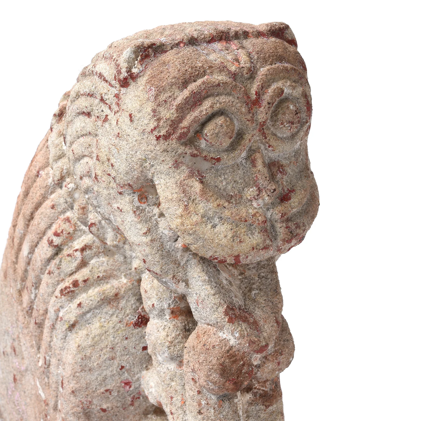 Carved Stone Lion From Gujarat - 19th Century - Image 2
