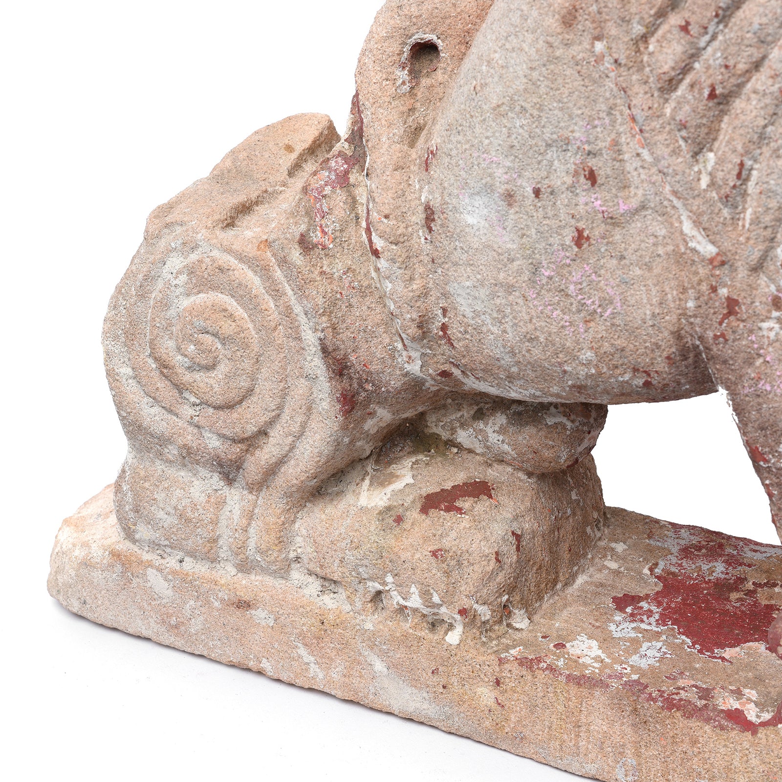 Carved Stone Lion From Gujarat - 19th Century - Image 6