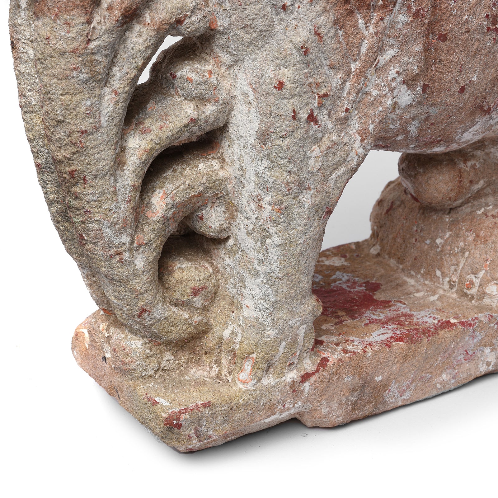 Carved Stone Lion From Gujarat - 19th Century - Image 7