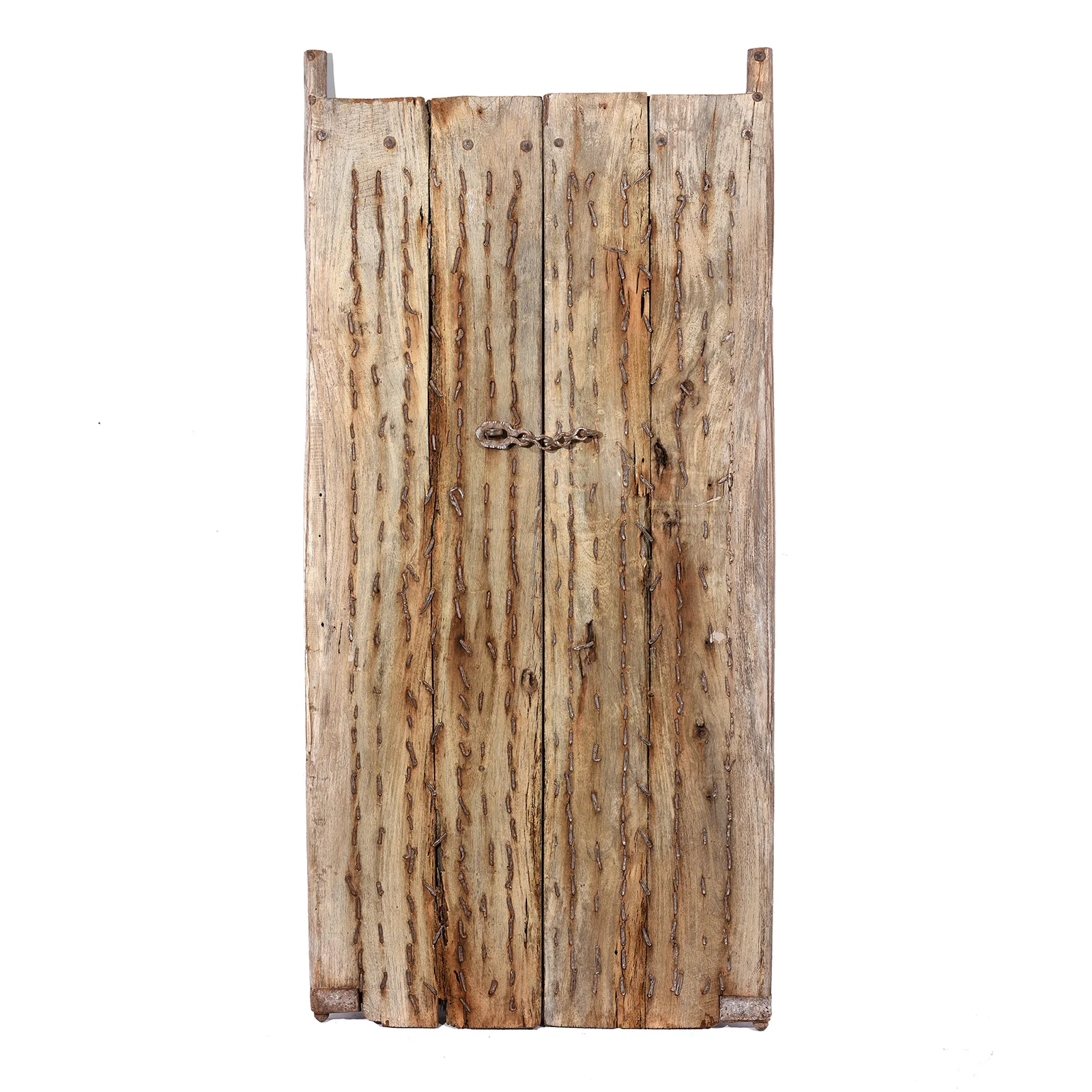 Carved Sun Bleached Window Shutters From Punjab - 18th Century - Image 6