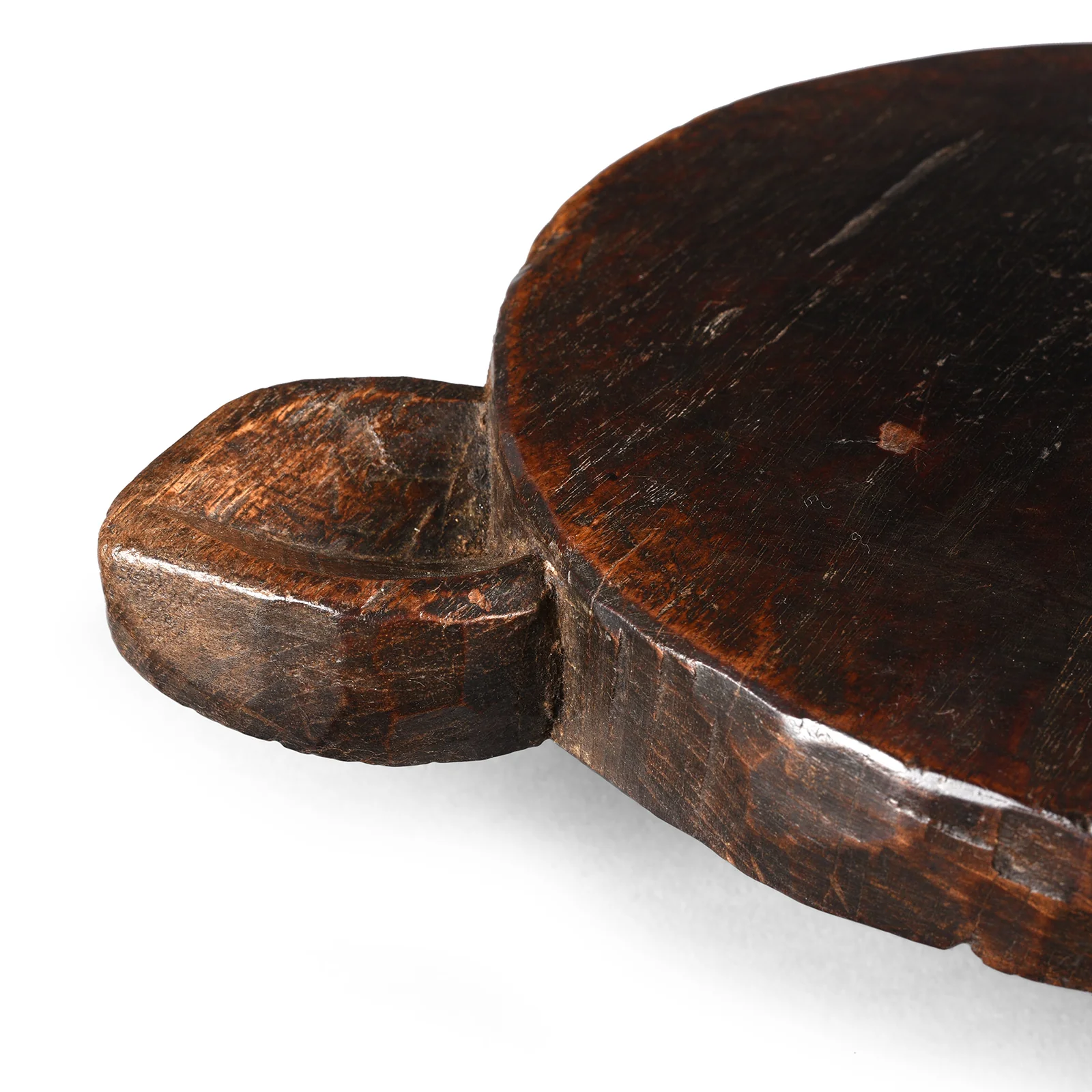 Carved Teak Chapati Board From Banswara Region - 19th Century - Image 4