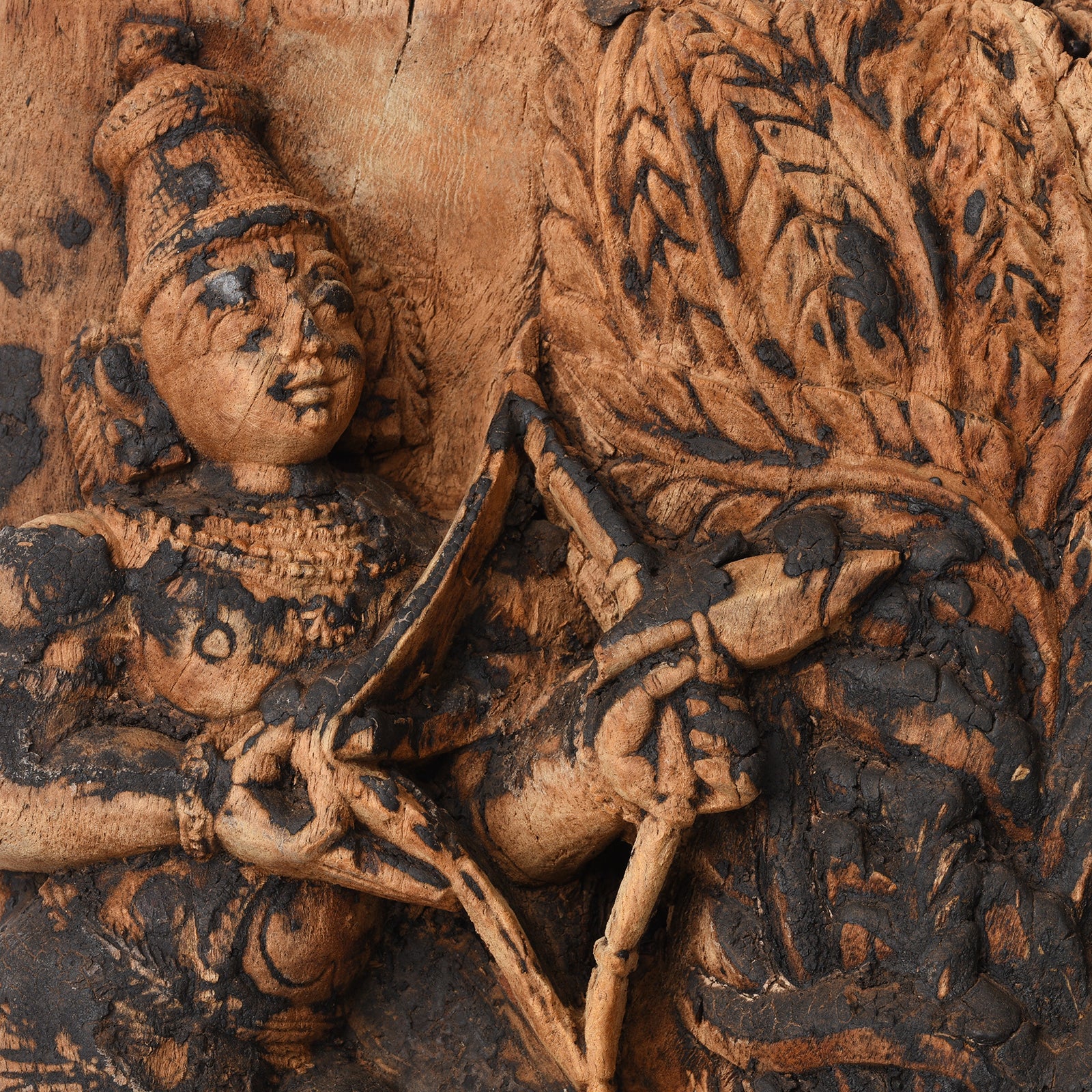 Carved Teak Chariot Carving Of Lord Rama - 19th Century - Image 2