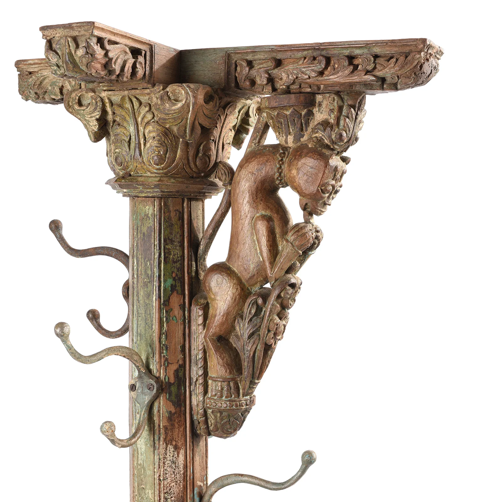 Coat Stand Made From An Old Indian Pillar - Image 2
