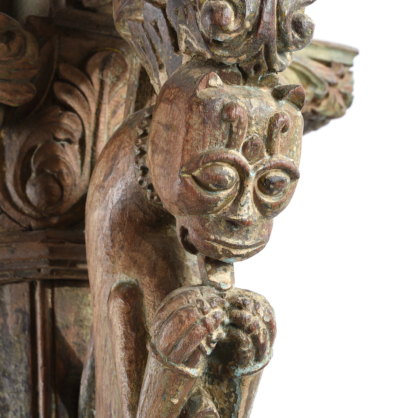 Coat Stand Made From An Old Indian Pillar - Image 3