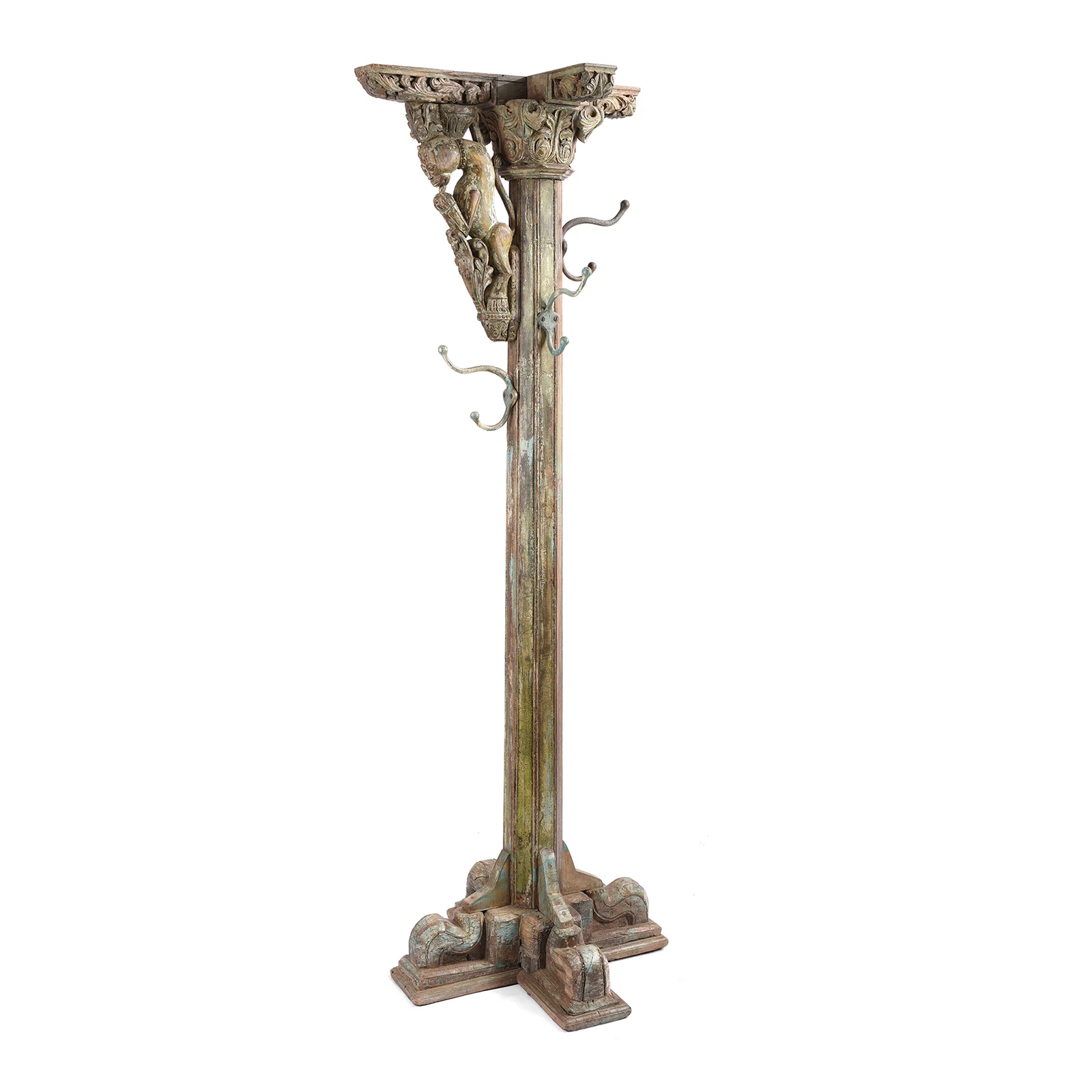 Coat Stand Made From An Old Indian Pillar - Image 4